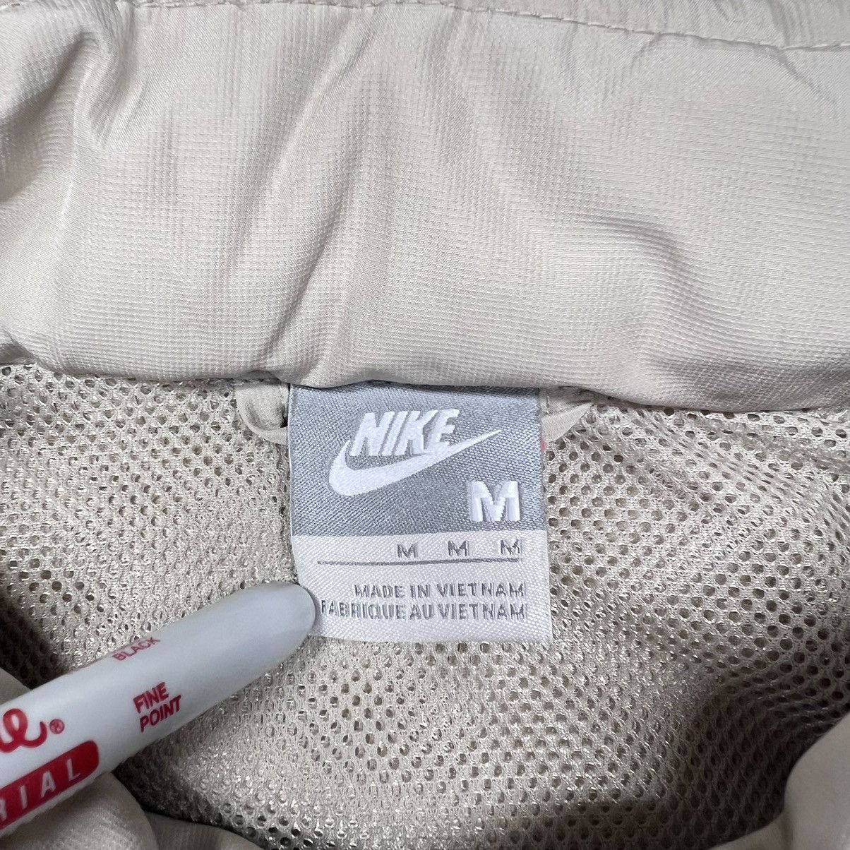Nike × Vintage VTG Nike Varsity Jacket Brown Coaches Windbreaker Grey Tag Size US M / EU 48-50 / 2 - 6 Thumbnail