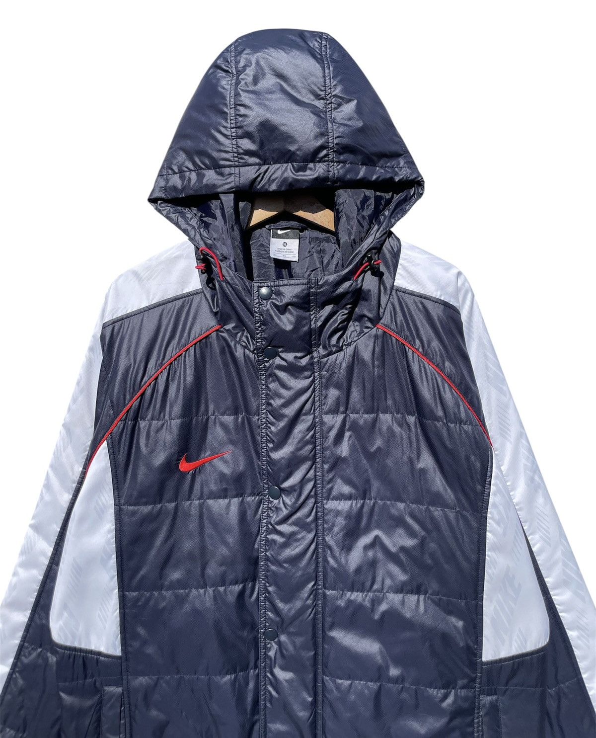 Nike 🔥Accept Binding Offer🔥 Vintage Nike Swooth Long Coat Jacket Size US XL / EU 56 / 4 - 5 Thumbnail