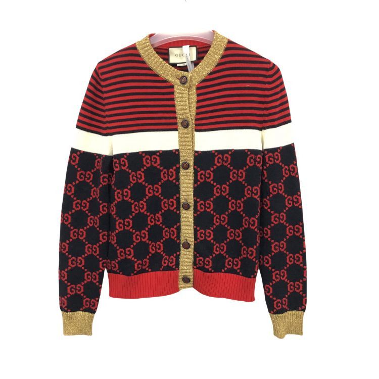 Gucci Gucci GG Logo Cardigan Size S Size S / US 4 / IT 40 - 1 Thumbnail