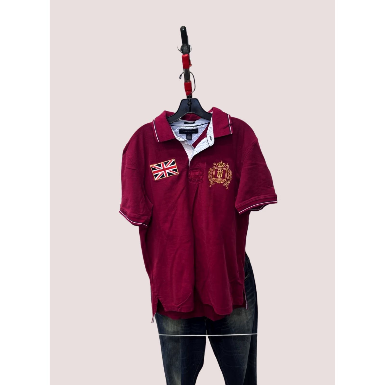 Tommy Bahama Tommy Bahama Polo Shirt Mens Rugged Back Panel ENgland Rugby Large Multicolor Short Sleeve Shirt Winter 90s Rugby theme Size US L / EU 52-54 / 3 - 1 Thumbnail
