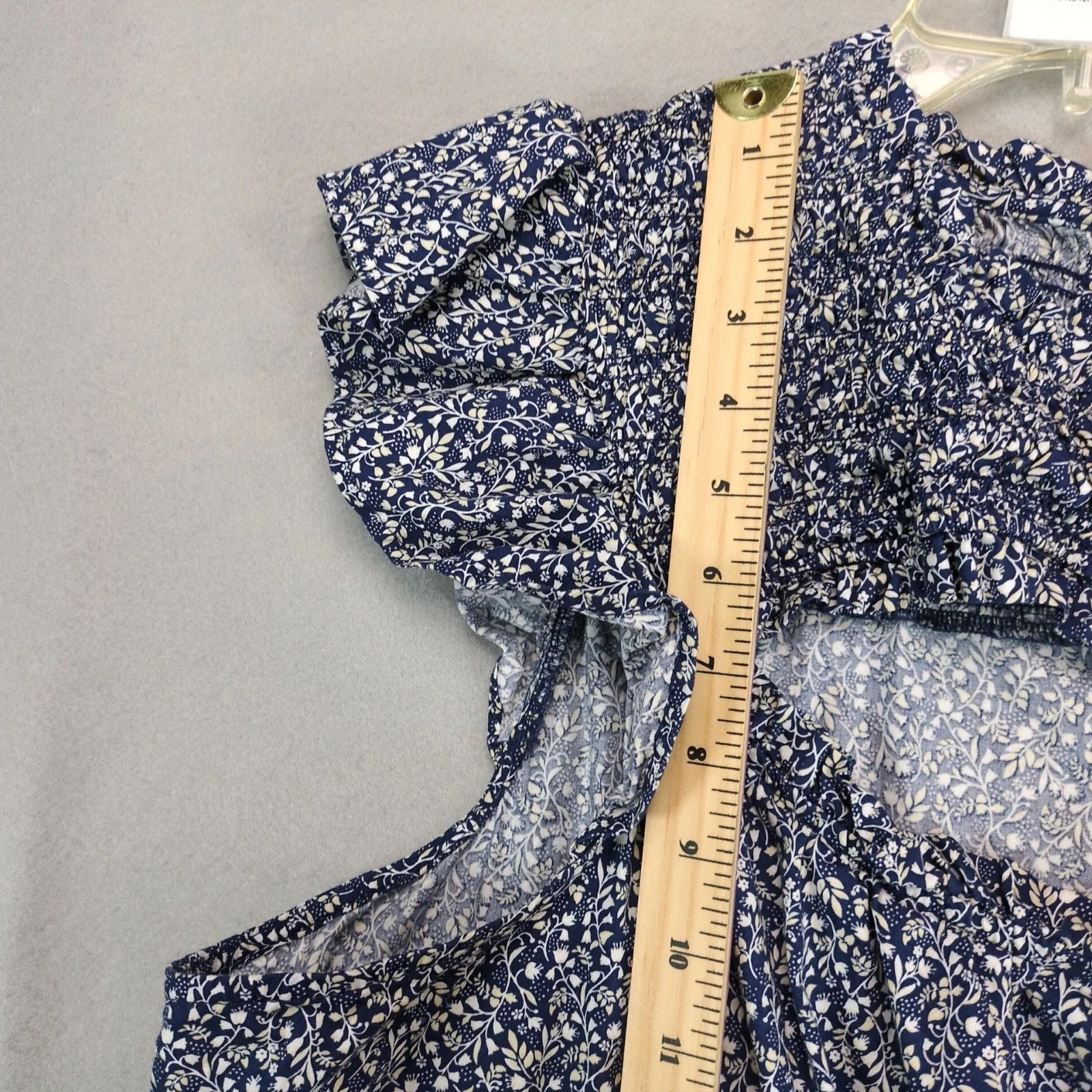 Old Navy Old Navy Ditsy Floral Tiered Dress XL Smocked Cutout Front Size XL / US 12-14 / IT 48-50 - 8 Thumbnail
