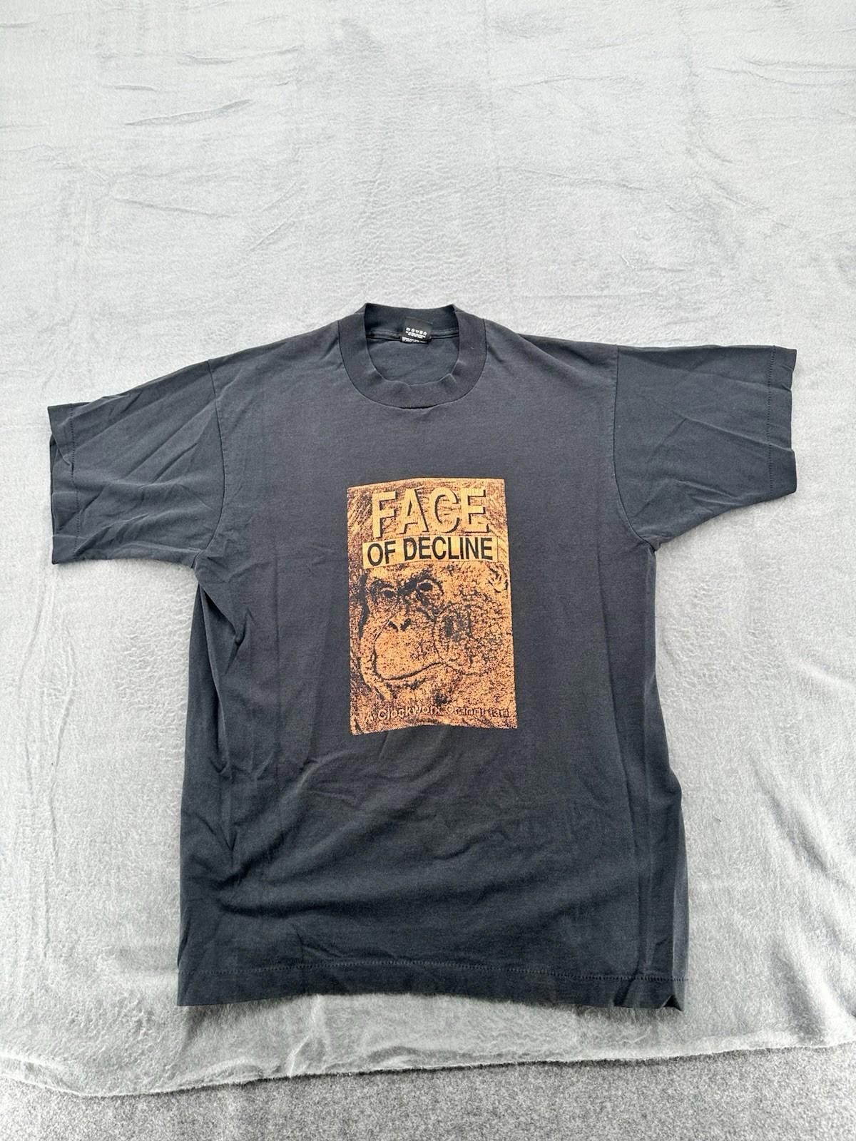 Jerzees Vintage 90’s Face Of Decline Band T-Shirt Screen Stars Size US XL / EU 56 / 4 - 2 Thumbnail
