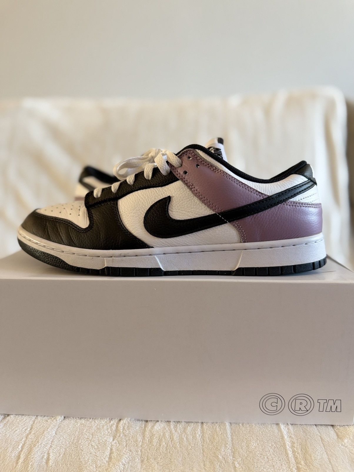 Nike Nike By You Dunk Low Light Purple Black White Men’s Size 12 Size US 12 / EU 45 - 5 Thumbnail