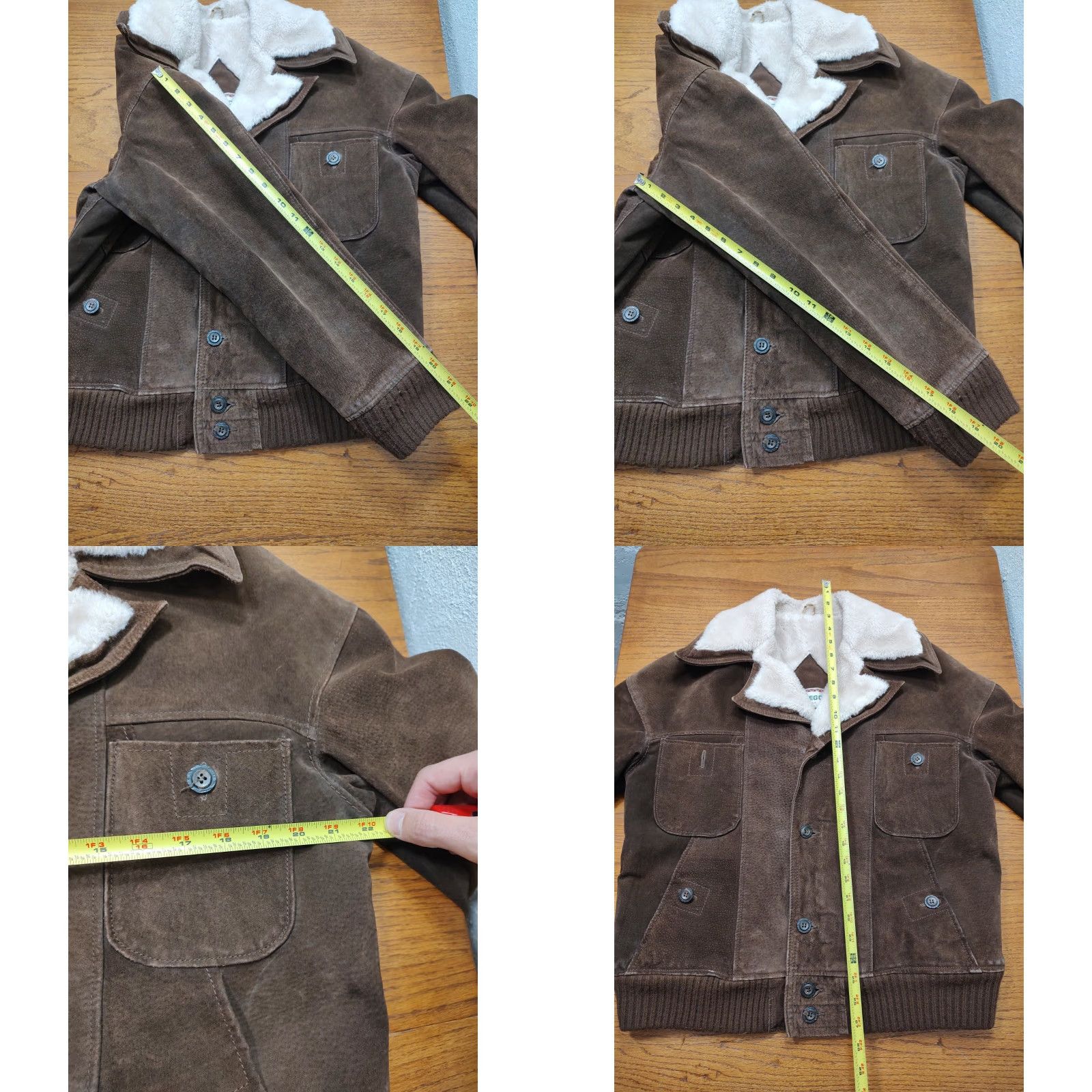 McGregor VINTAGE Vtg 70s 60s McGregor Suede Jacket Sherpa Lining Brown Mens 42 Western USA Size US XS / EU 42 / 0 - 9 Thumbnail