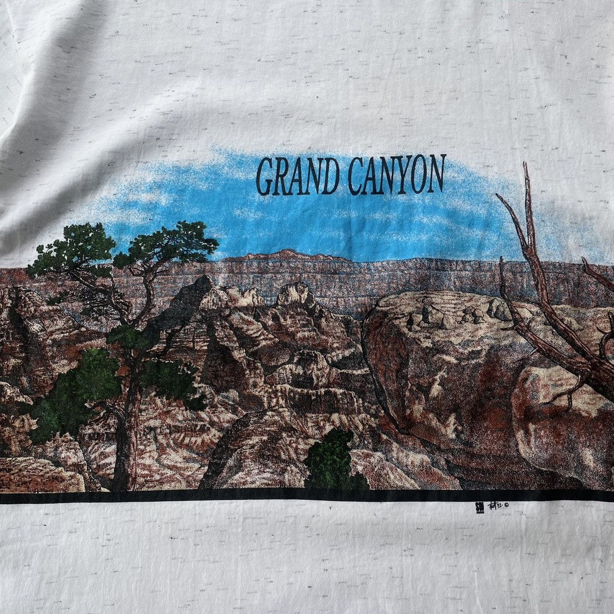 Band Tees × Rap Tees × Vintage 🔥RARE🔥 vintage 1992 grand canyon art nature tee by Oneita Size US XL / EU 56 / 4 - 5 Thumbnail