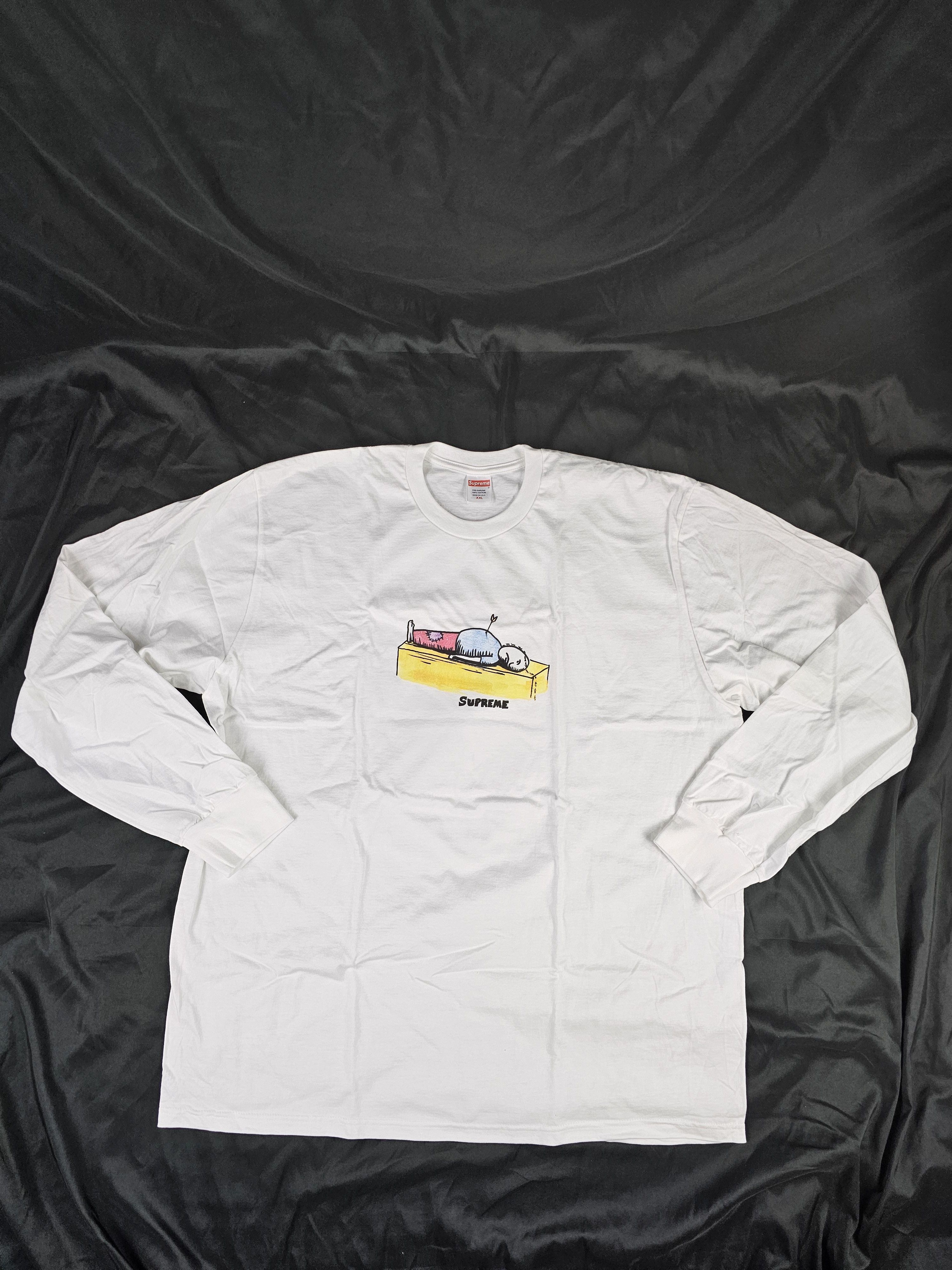 Image of Supreme Neil Blender Arrow L/s Tee in White, Men's (Size 2XL)