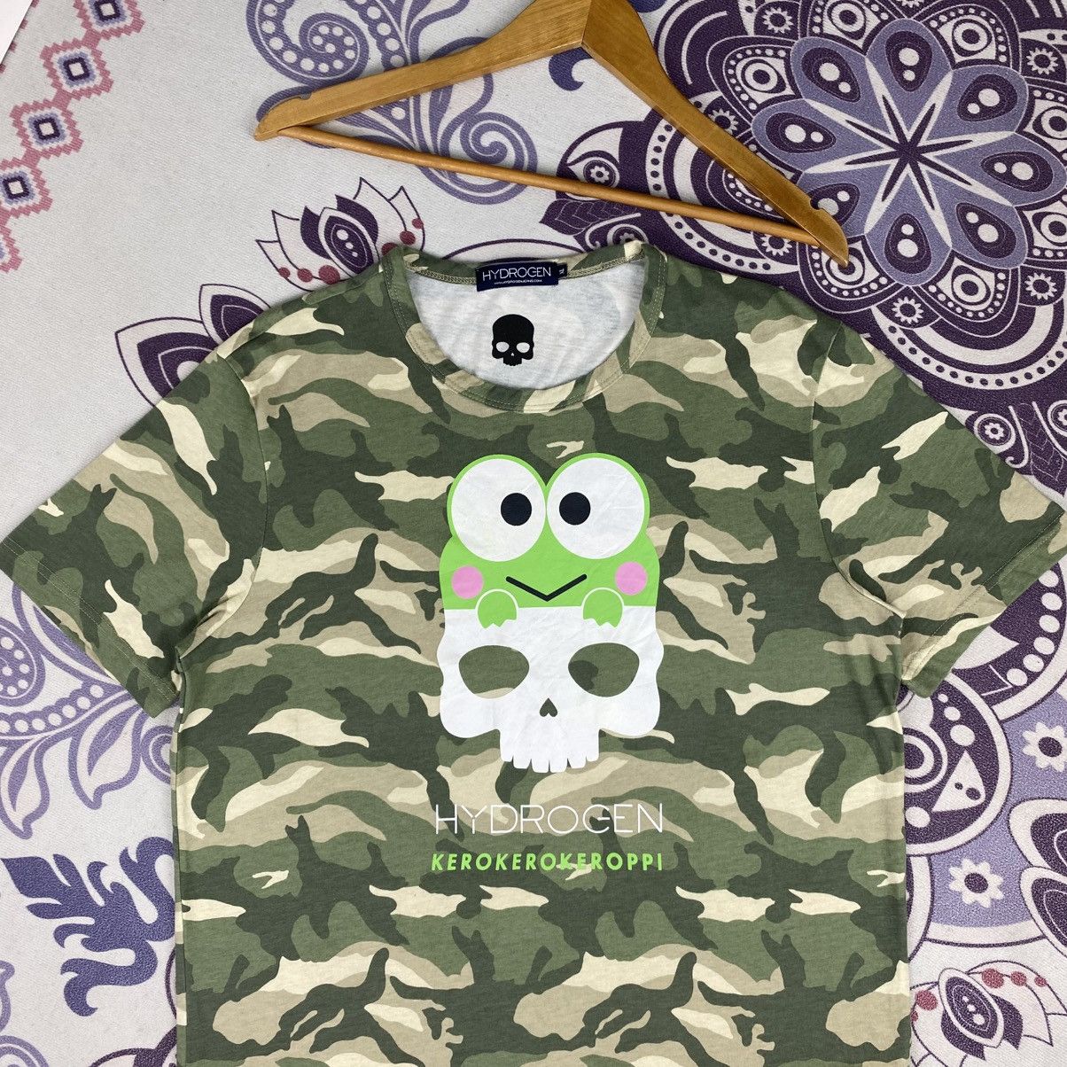 HYDROGEN Rare🔥Hydrogen Camo Shirt Big Logo Spell Out Size US L / EU 52-54 / 3 - 4 Thumbnail