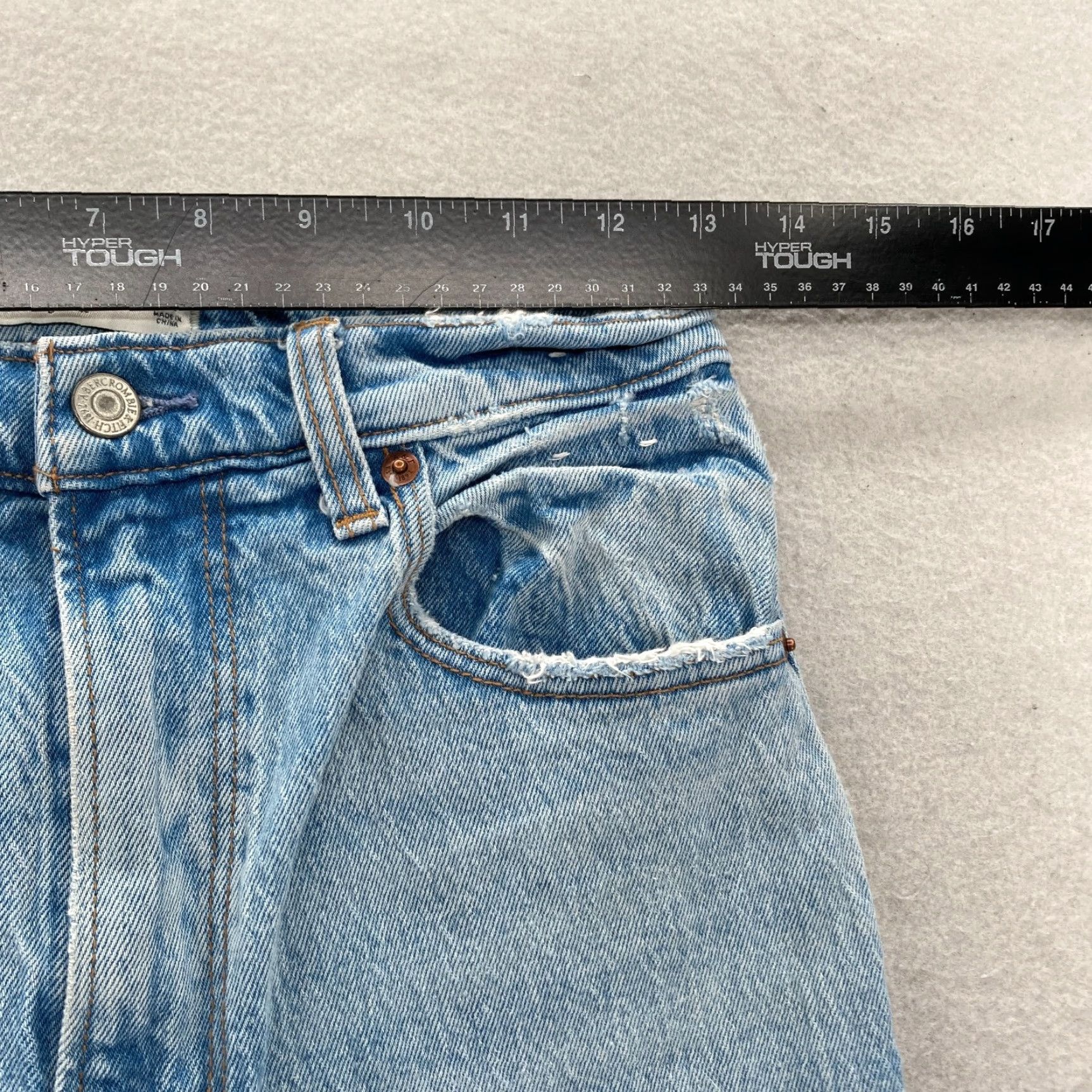 Abercrombie & Fitch Abercrombie & Fitch 90s Straight Jeans Women's 26/2 Long High Rise Blue Denim Size 26" / US 2 / IT 38 - 7 Thumbnail