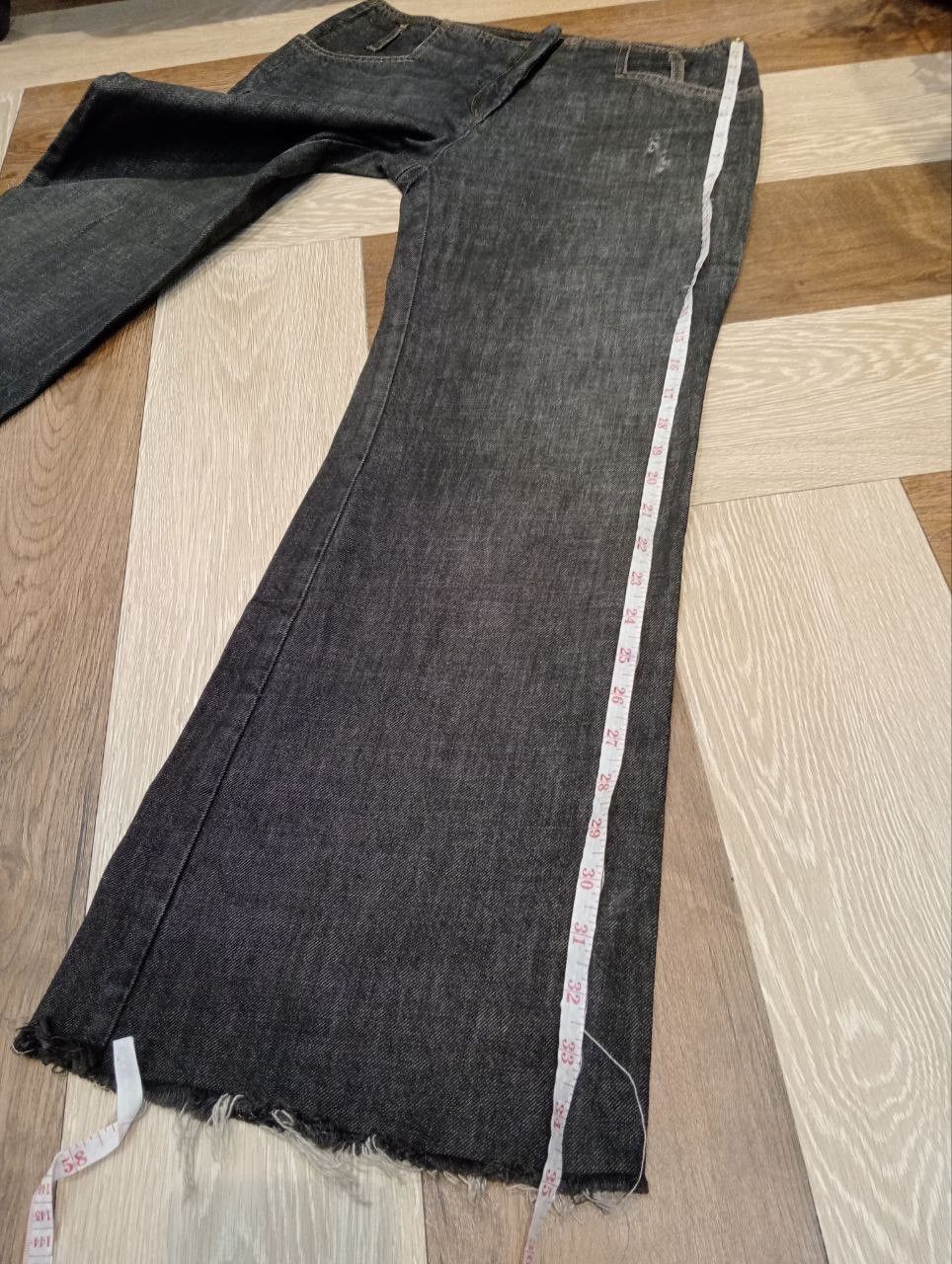 Roberto Cavalli JUST CAVALLI BLACK FLARED DENIM PANTS Size 27" / US 4 / IT 40 - 16 Thumbnail