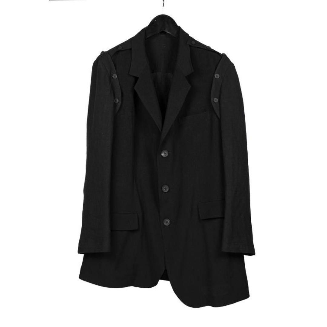 image of Yohji Yamamoto Pour Homme 21Ss Disassembly Jacket in Black, Men's (Size Large)