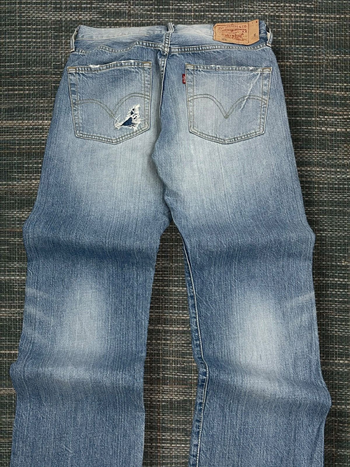 Levi's Vintage Clothing Og Vintage 90s Original Designer Levis 501 Distressed Denim Size US 30 / EU 46 - 14 Thumbnail