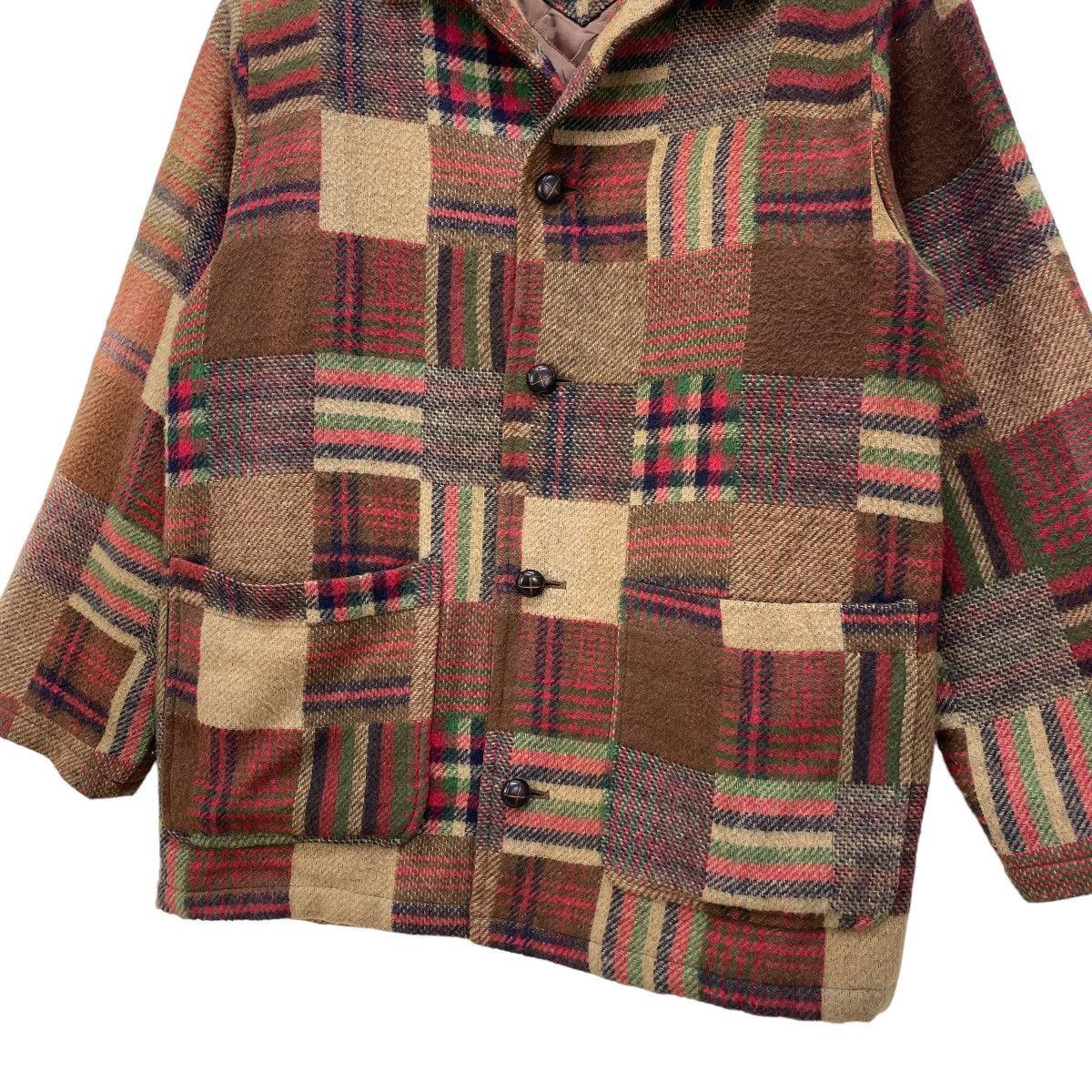 Native 🔥Vintage Brand Louis Chablon Pacthwork Aztec Wool Jacket Size M / US 6-8 / IT 42-44 - 6 Thumbnail