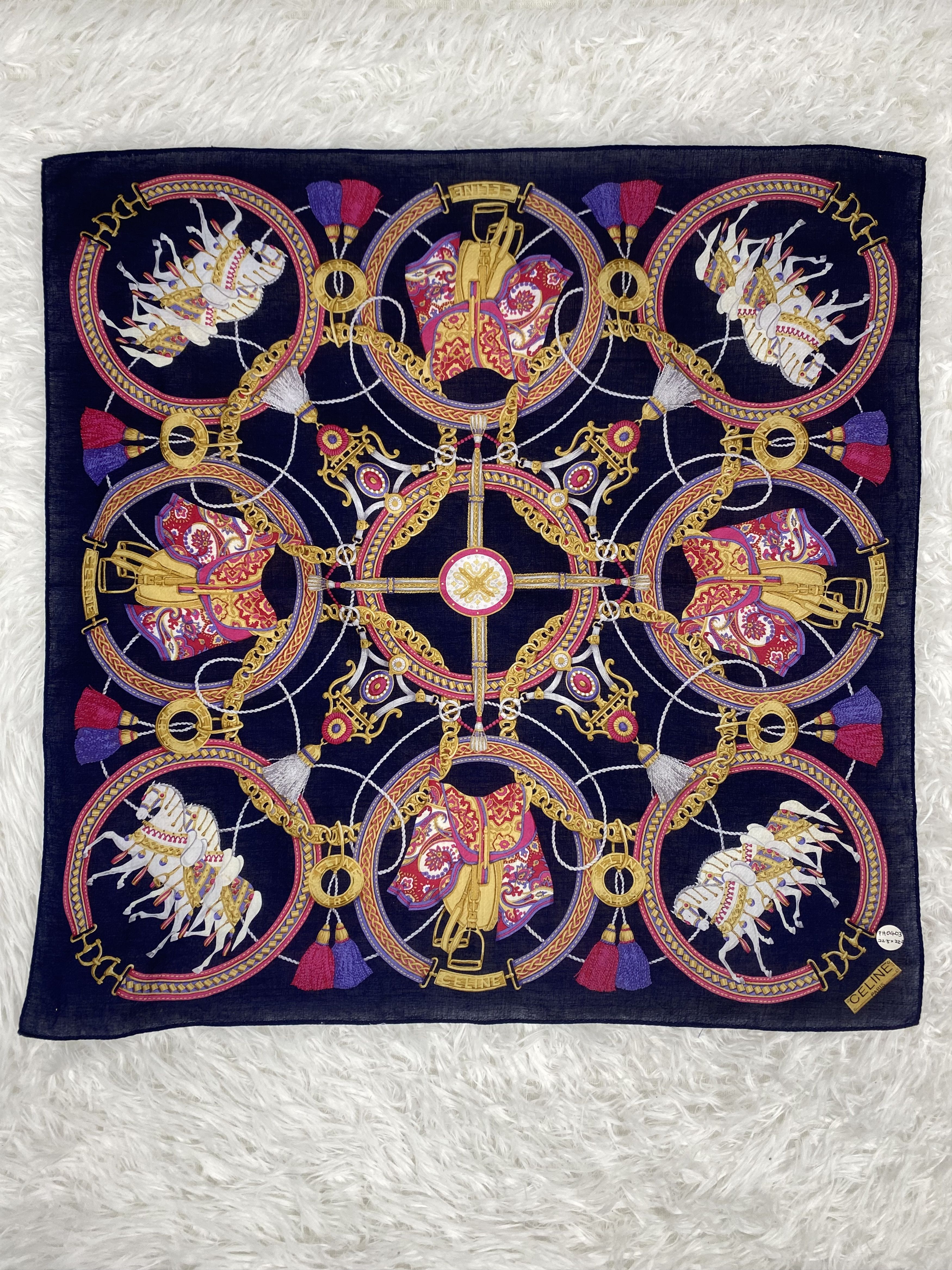 Celine Vintage Celine Handkerchief Neckerchief PH0403 Size ONE SIZE - 3 Thumbnail
