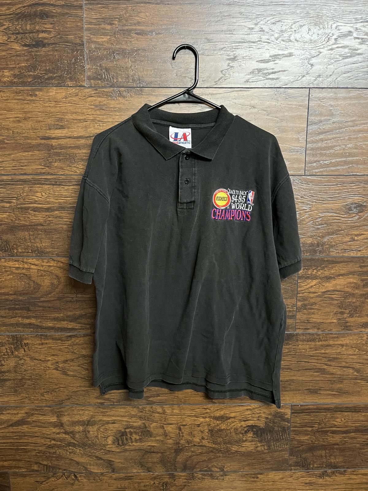 Logo Athletic VTG Houston Rockets 1994-95 World Champs Polo Back to Back Size US M / EU 48-50 / 2 - 1 Thumbnail