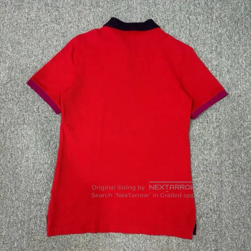 Burberry Burberry Red Cotton Men's Polo Shirt. Size US S / EU 44-46 / 1 - 2 Thumbnail