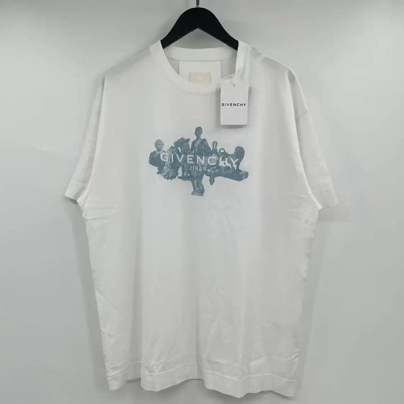 Givenchy Givenchy Summer White Cotton Short Sleeve T-Shirt 0089 Size US XL / EU 56 / 4 - 1 Thumbnail