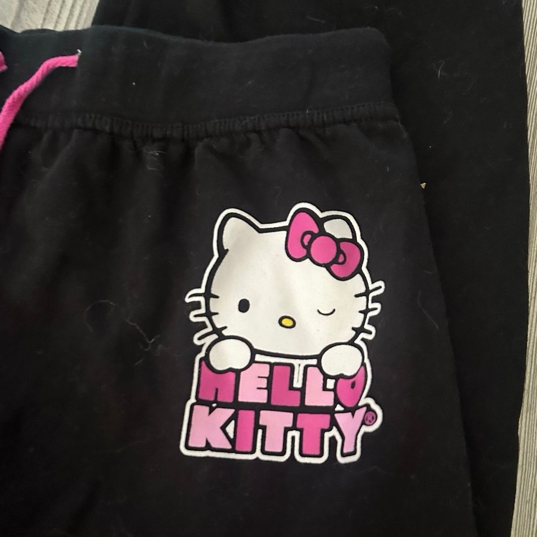 Other hello kitty sanrio capri black sweatpants Size 30" / US 8 / IT 44 - 2 Thumbnail