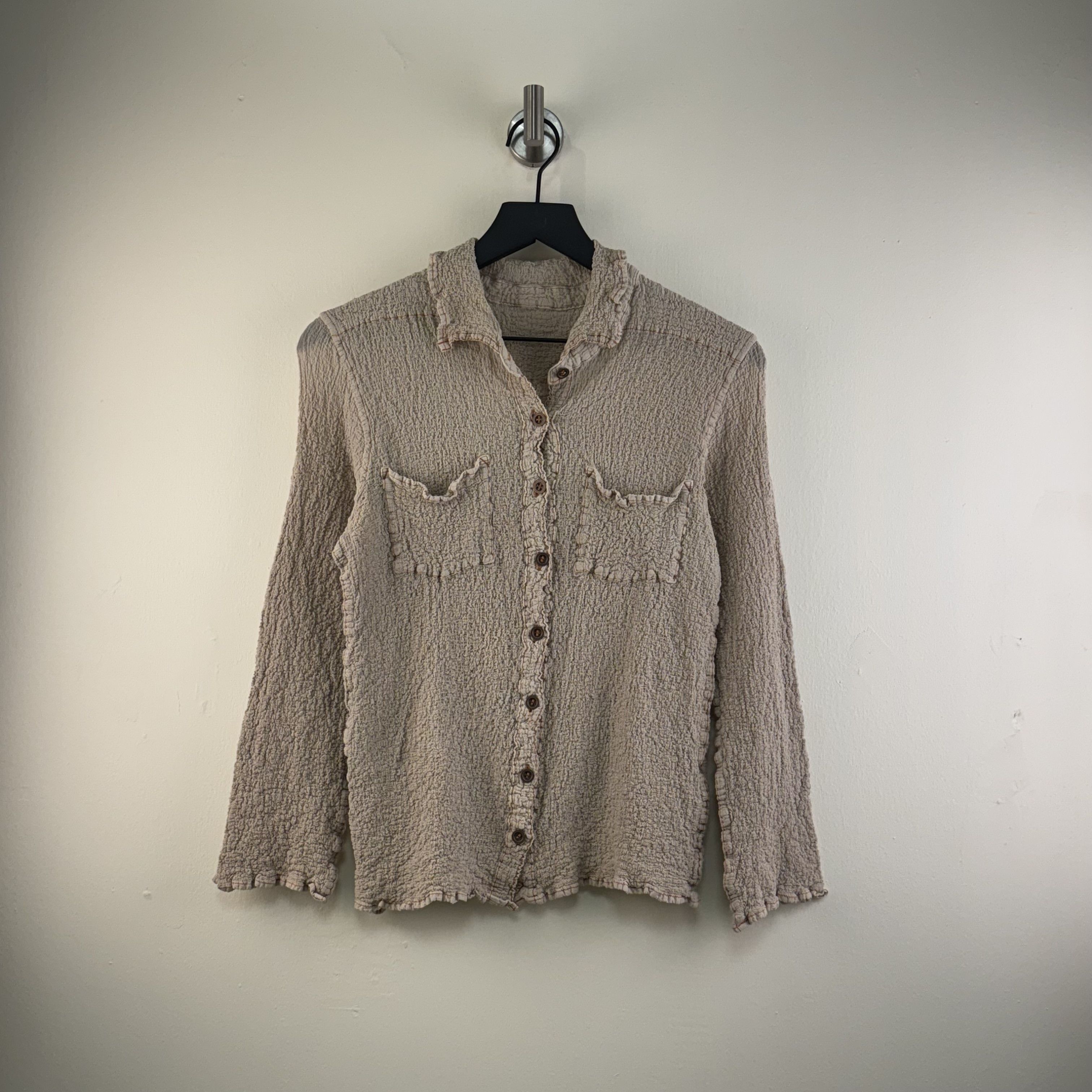Issey Miyake Issey Miyake Me Cauliflower Long Sleeve Shirt Size S / US 4 / IT 40 - 1 Thumbnail