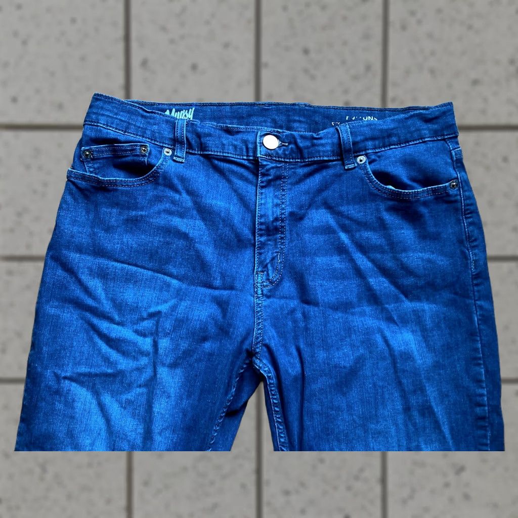 Vintage Mugsy Jeans Jeans Mens 35x29 Straight Denim Medium Blue Stretch 5-Pocket City Preppy Regular Mens Size US 38 / EU 54 - 1 Thumbnail