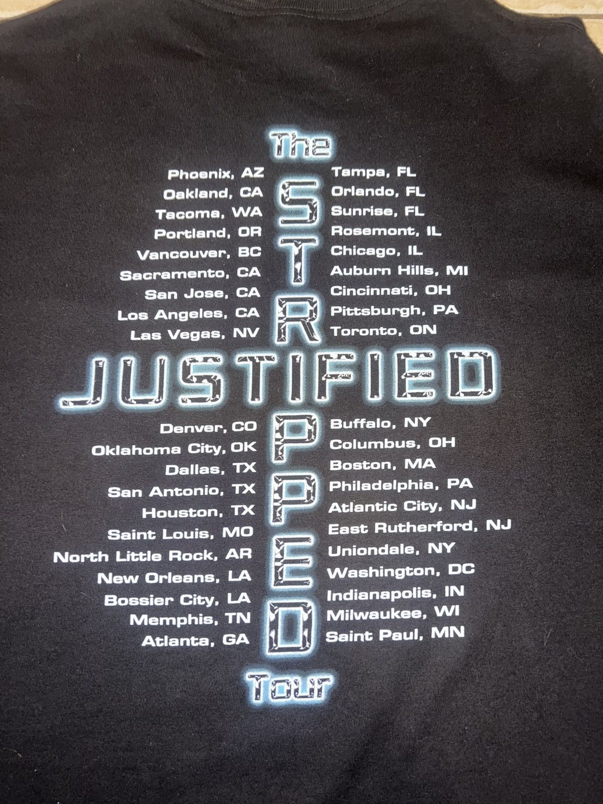 Band Tees Vintage 2002 Justin Timberlake/Christina Justified Tour Tee Size US XL / EU 56 / 4 - 4 Thumbnail