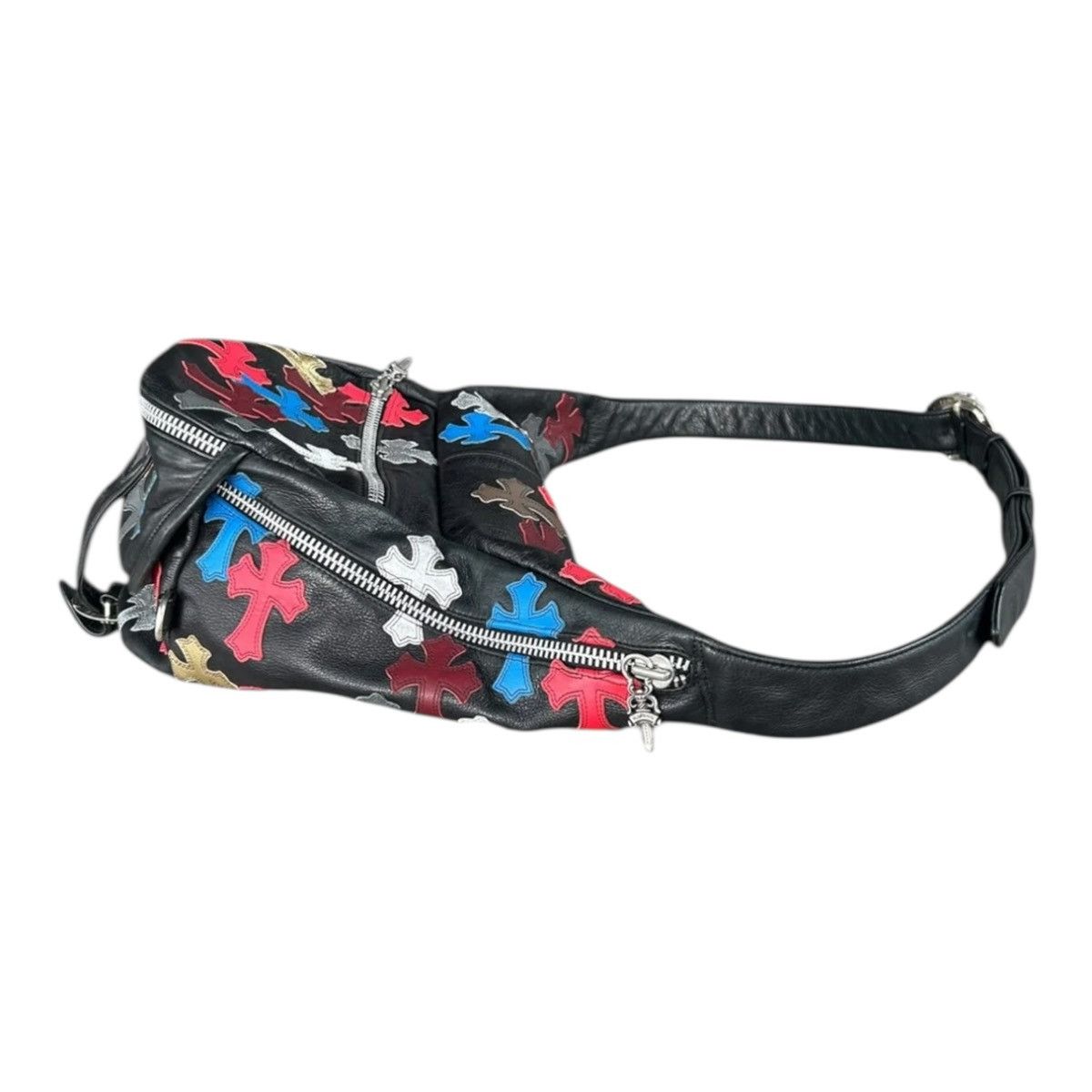 Chrome Hearts Leather Cross Patch Snat Bag Black Multi (Extra Large) Size ONE SIZE - 4 Thumbnail