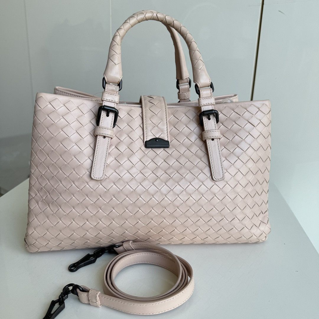 Bottega Veneta Bottega Veneta Intrecciato Nappa Small Roma Leather Tote Size ONE SIZE - 3 Thumbnail