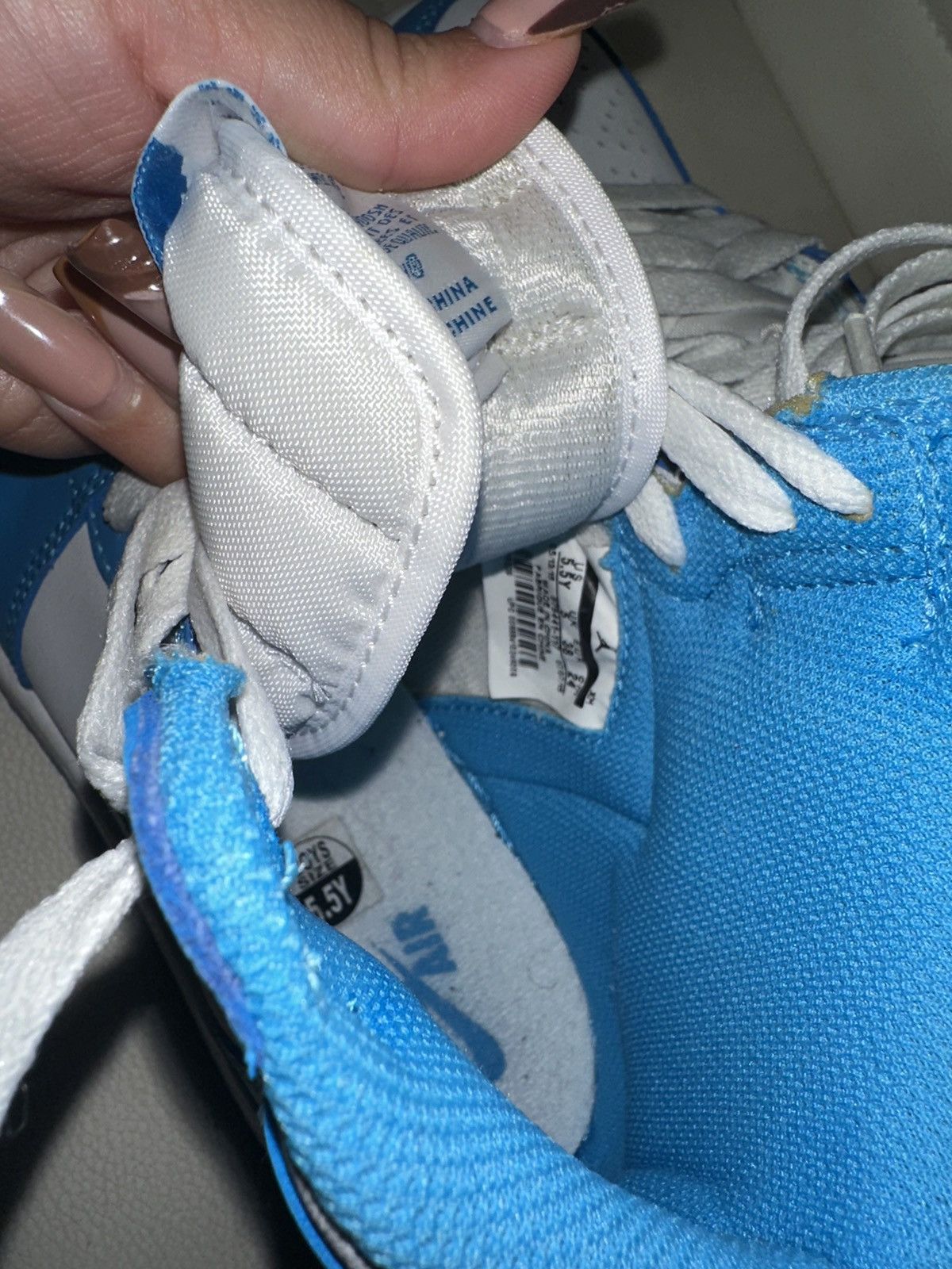 Vintage UNC Jordan Retro 1 Size US 5.5 / IT 35.5 - 2 Thumbnail