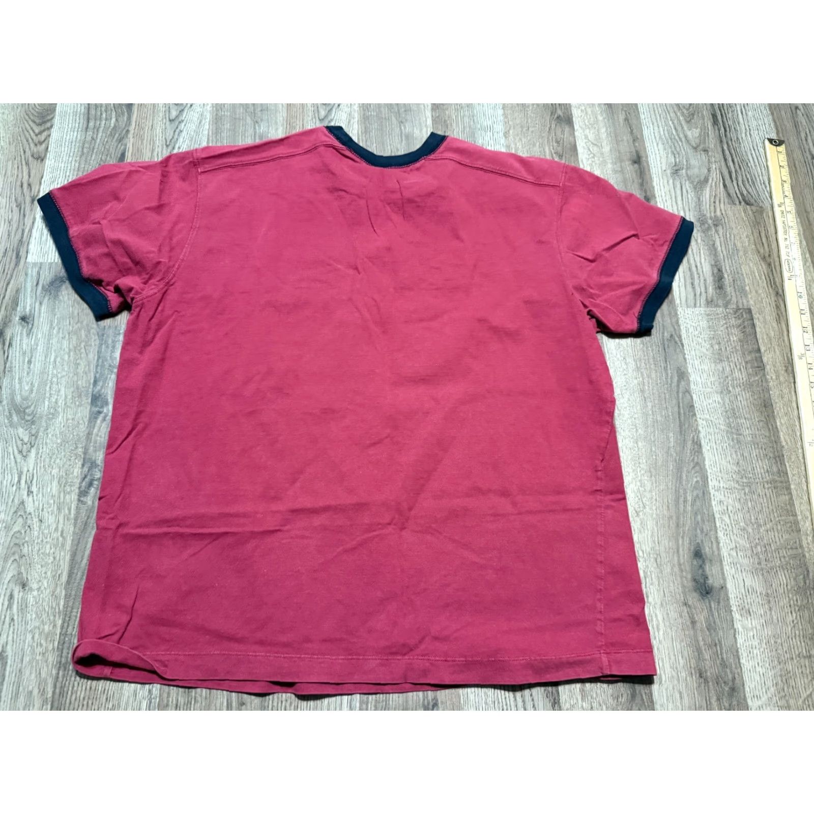 Old Navy Vintage Old Navy Shirts Mens XL Red Black Short Sleeve Top Fuel Porter Shirt Size US XL / EU 56 / 4 - 2 Thumbnail