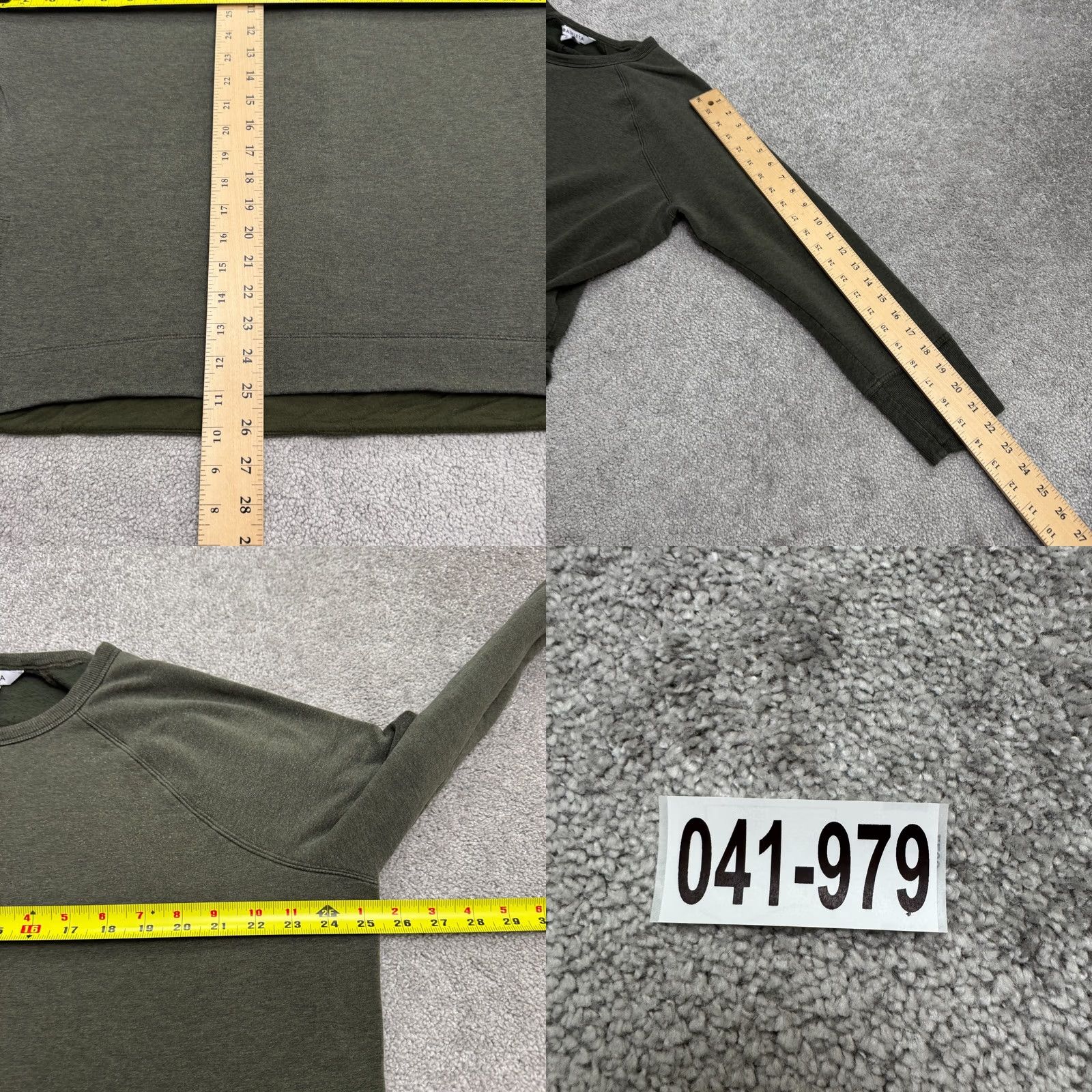 Athleta Athleta Coaster Luxe Recover Pullover Sweatshirt Womens XL Olive Green Fleece Size XL / US 12-14 / IT 48-50 - 9 Thumbnail