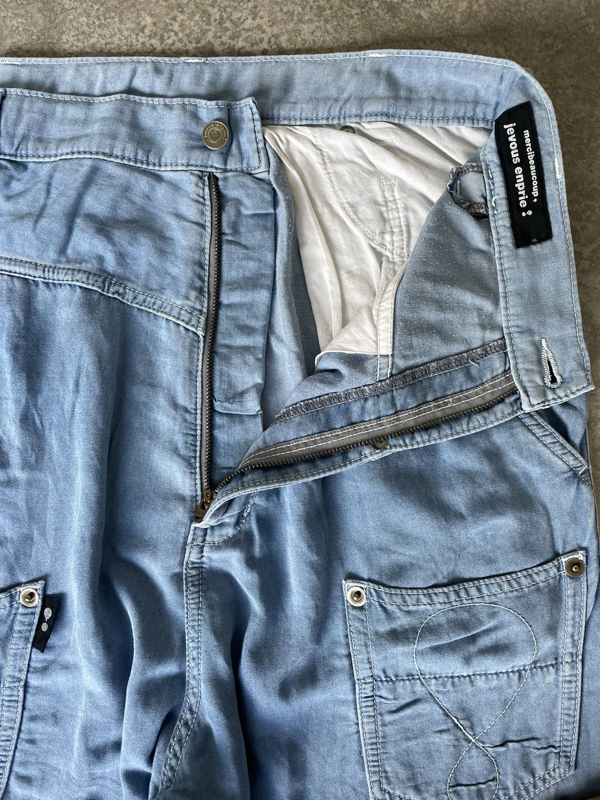 Issey Miyake Mercibeaucoup Drop Crotch Parachute Baggy Pant Size US 30 / EU 46 - 6 Thumbnail