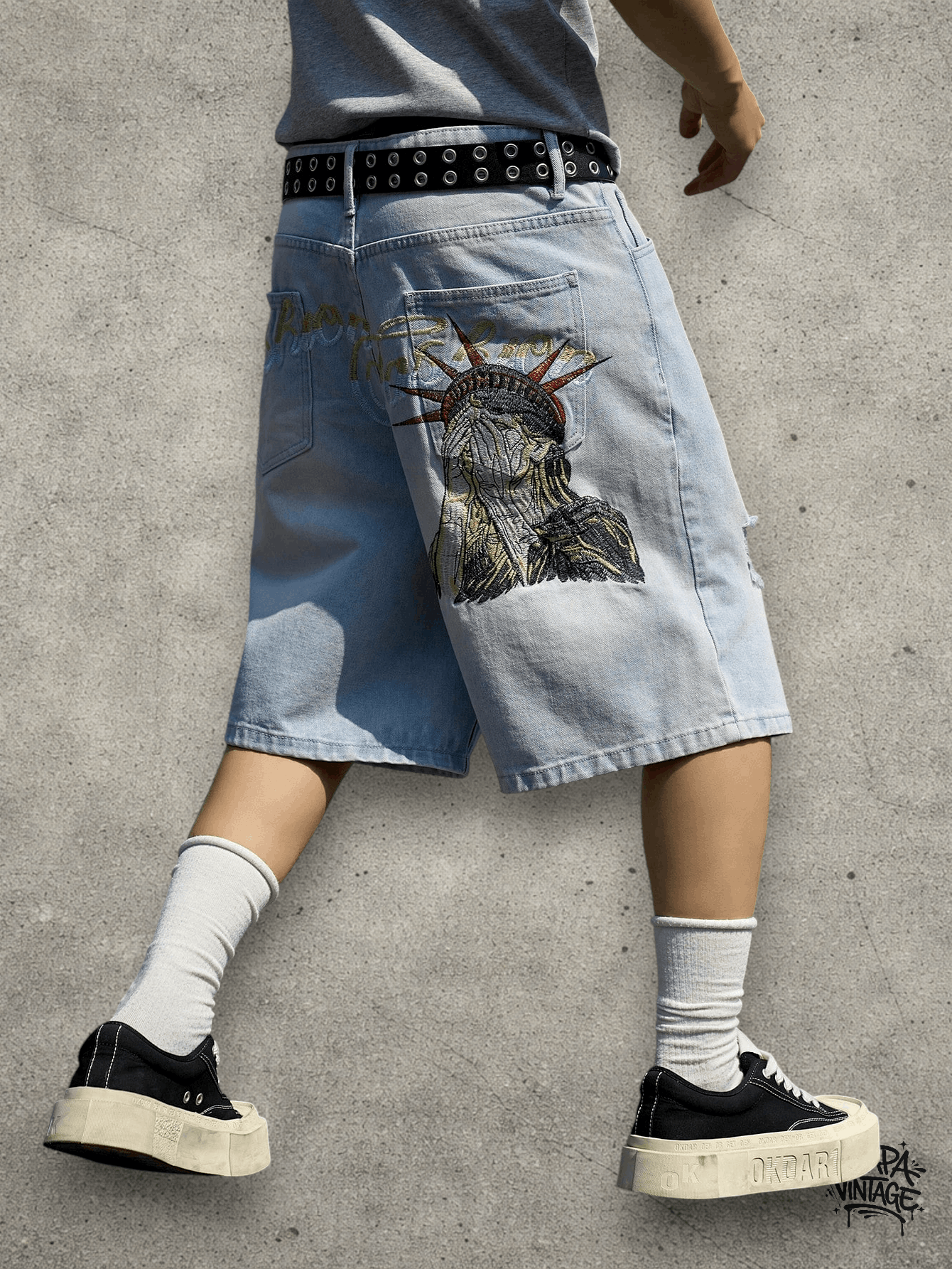 Vintage Dark blue jorts Size US 32 / EU 48 - 2 Thumbnail