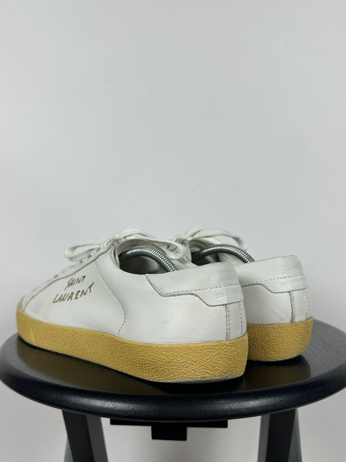 Saint Laurent Paris Saint Laurent Paris Court Classic Leather Low Top Sneakers Size US 12 / EU 45 - 5 Thumbnail