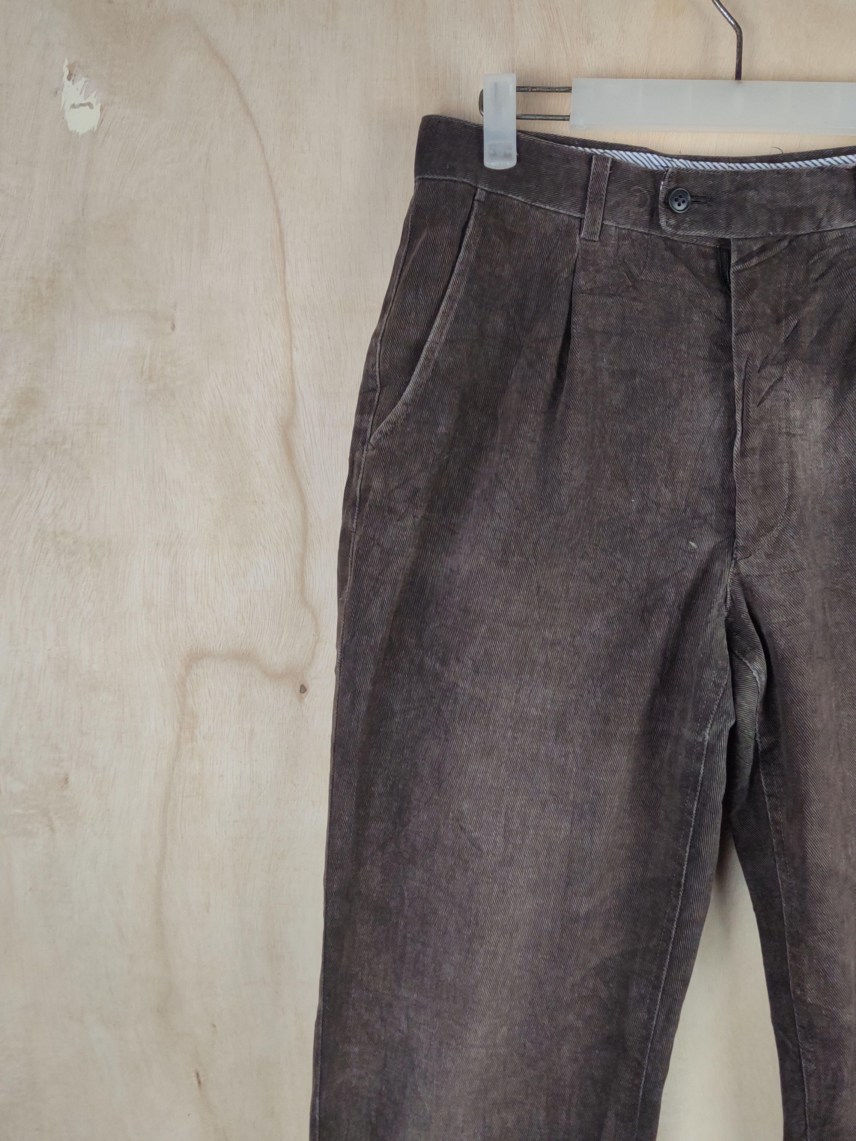 Japanese Brand Japanese Brand Dark Brown Faded pants #S2455 Size US 30 / EU 46 - 3 Thumbnail