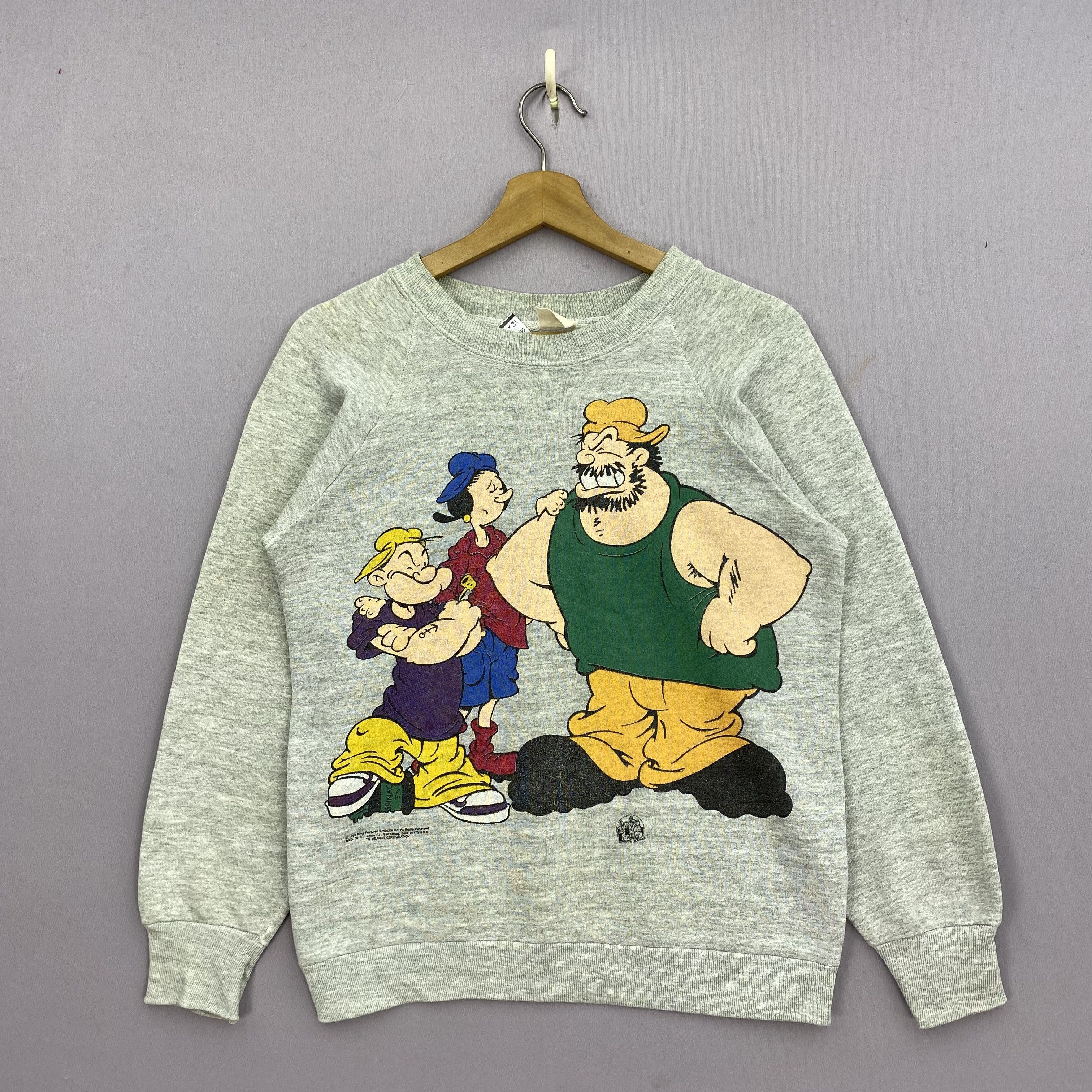 Cartoon Network Vintage 90s Popeye Sweater Sweatshirt Jumper Pullover Size US XS / EU 42 / 0 - 1 Thumbnail