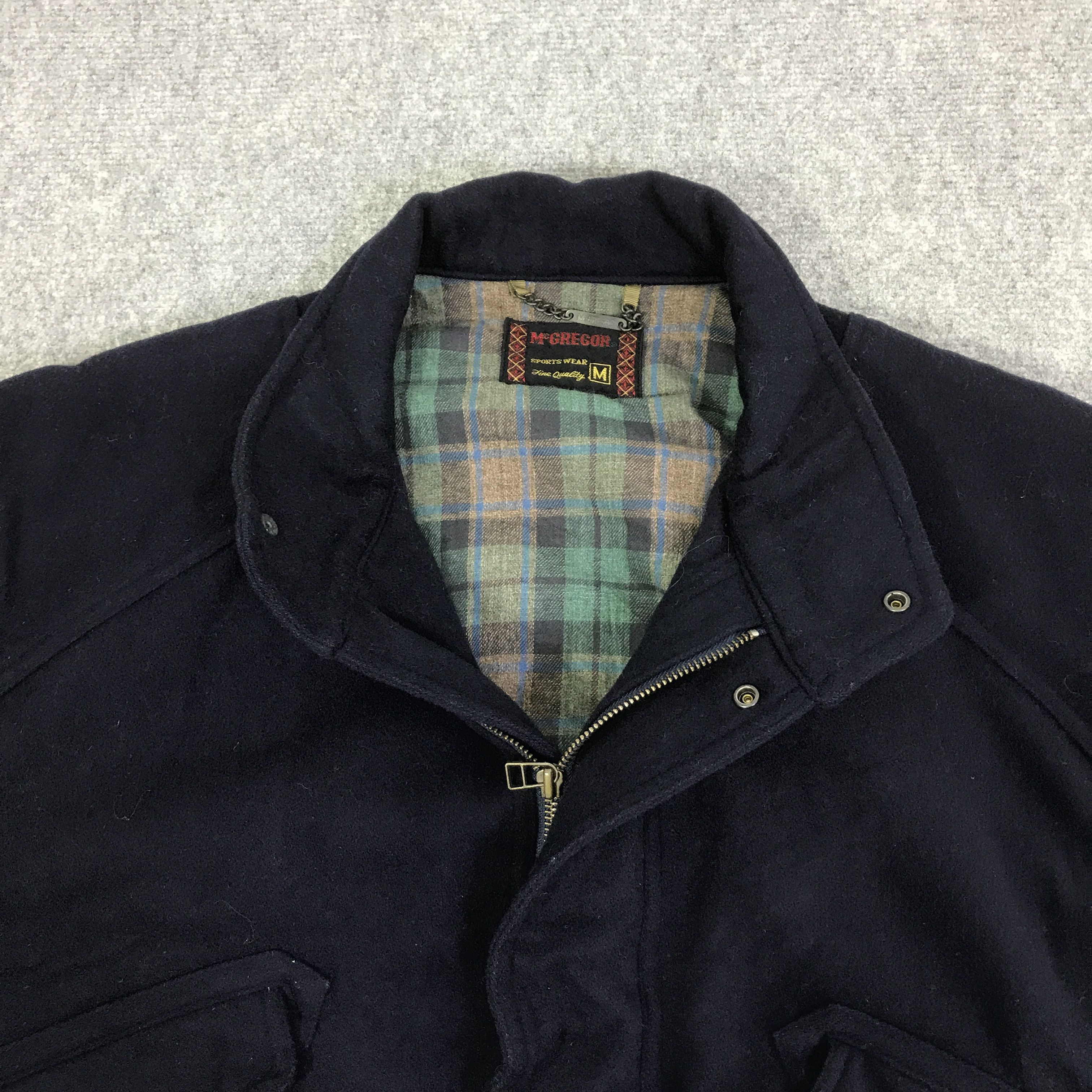 McGregor VINTAGE MCGREGOR WOOL BOMBER NAVY COLOUR JACKET K83B14 Size US M / EU 48-50 / 2 - 7 Thumbnail