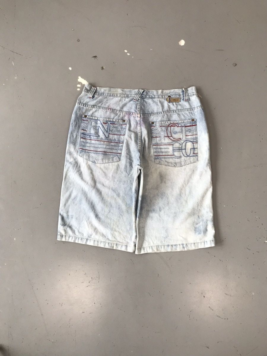 JNCO × Southpole × Vintage Vintage rare enyce spell out denim jort Size US 38 / EU 54 - 1 Thumbnail