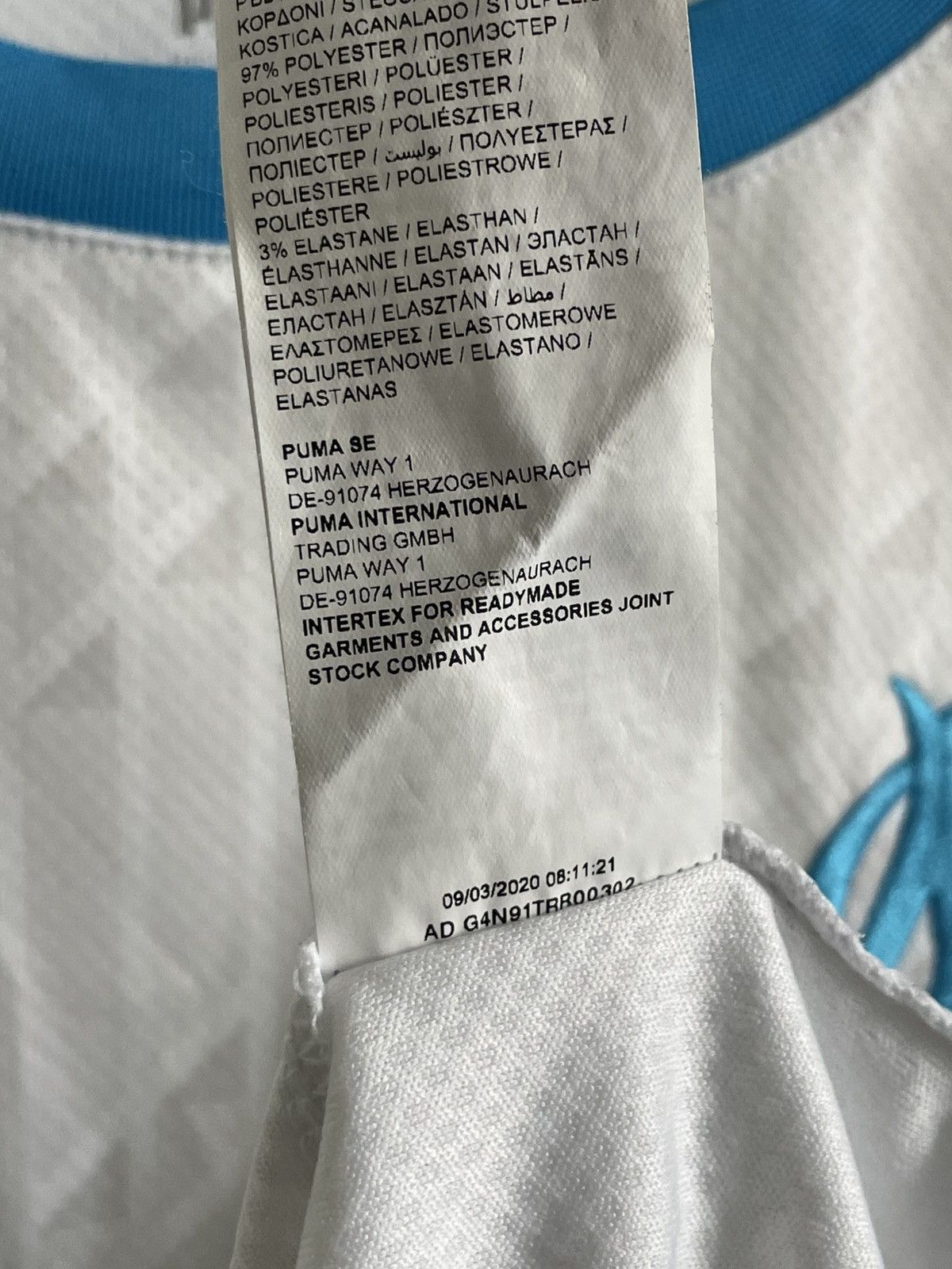 Puma Puma Olympique Marseille 2020/2021 Home Football Shirt RARE Size US M / EU 48-50 / 2 - 12 Thumbnail