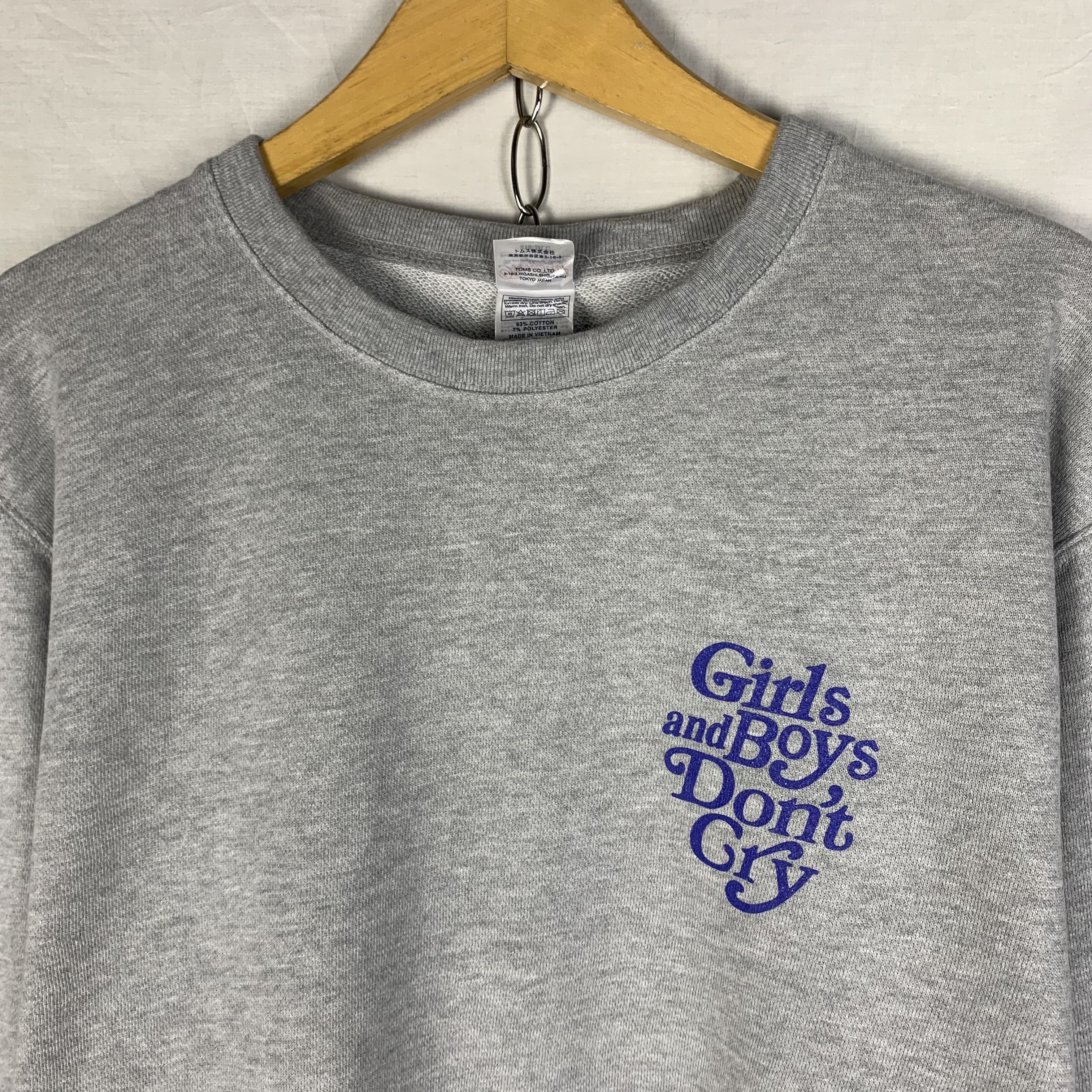 Japanese Brand Girls Boys Dont Cry Sweatshirt Crewneck Size US XL / EU 56 / 4 - 4 Thumbnail