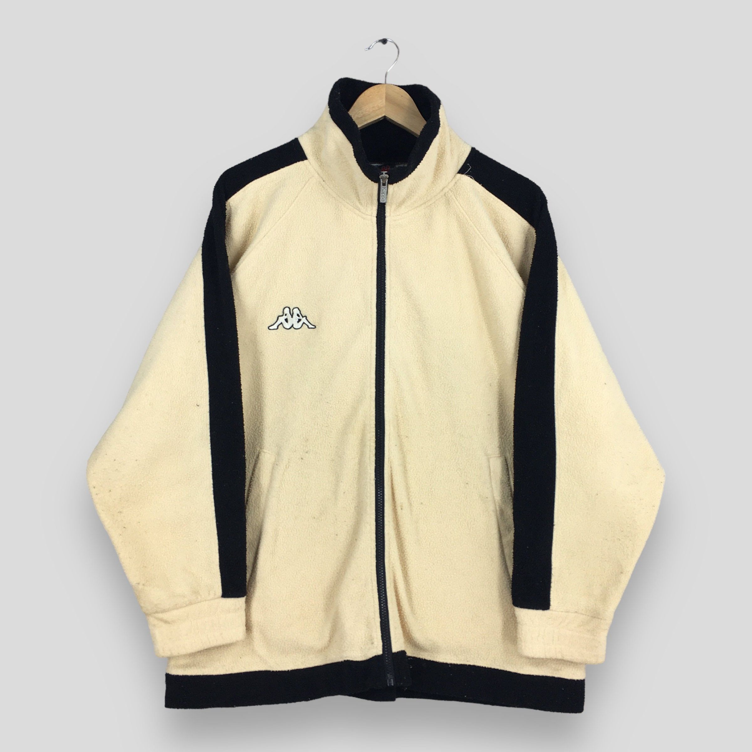 Kappa × Vintage Vintage Kappa Fleece Cream Fleece Zipper Sweater Medium Size US M / EU 48-50 / 2 - 1 Thumbnail