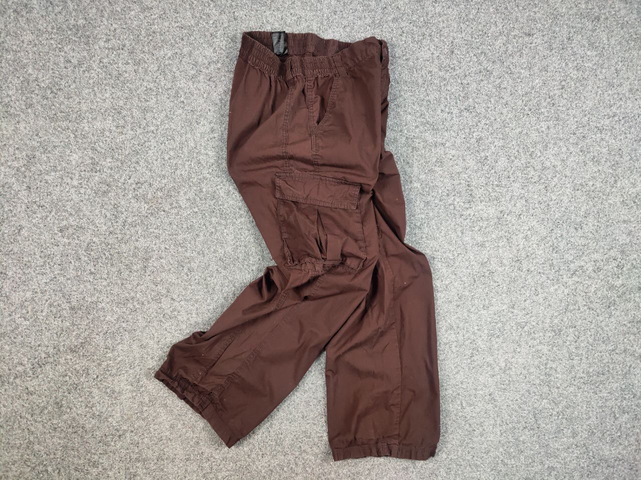 Japanese Brand Vintage Japanese Baggy Brown Cotton Cargo Pants Y2K Style Size US 30 / EU 46 - 12 Thumbnail
