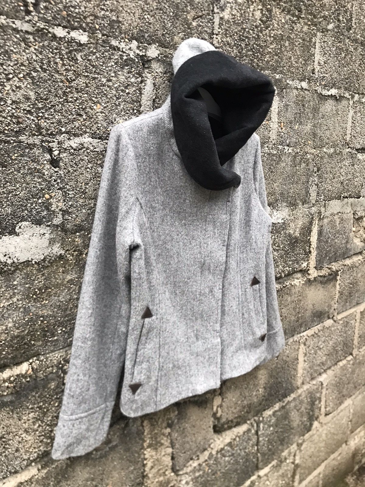 Japanese Brand 🔥Bonappetit Button Wool Cropped Jacket Size S / US 4 / IT 40 - 2 Thumbnail