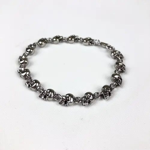 Jewelry Skull Bracelet Y2K Punk Chain Gotch Size ONE SIZE - 1 Thumbnail