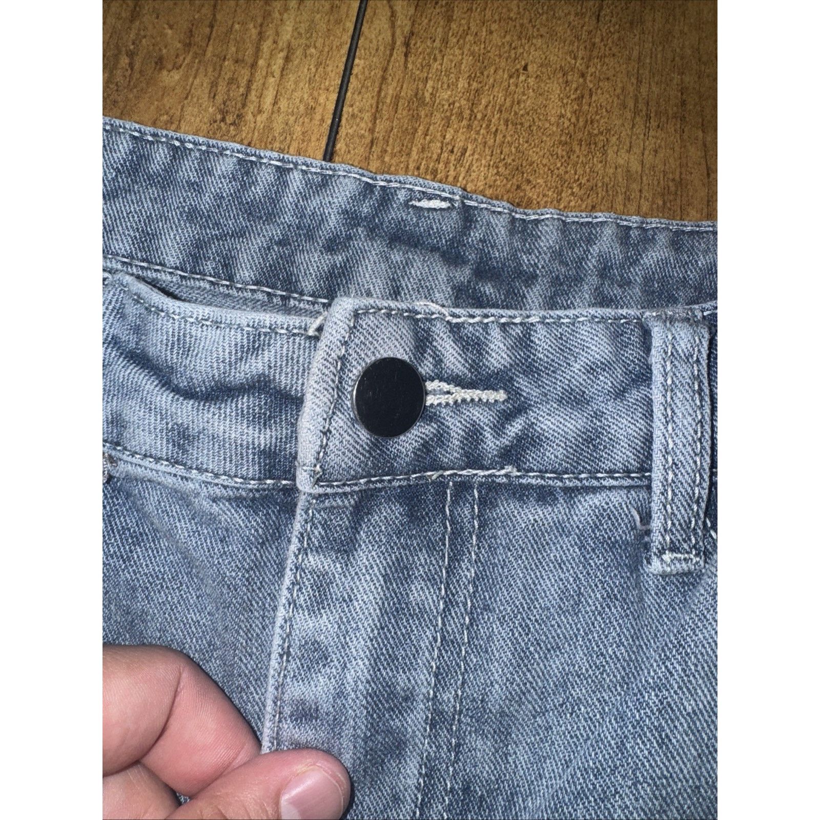 Vintage Y2K Star Cutout Distressed Denim Baggy 30x33 Streetwear Size US 30 / EU 46 - 4 Thumbnail