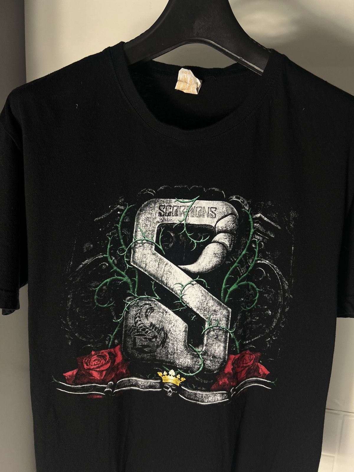 Band Tees × Vintage VERY RARE SCORPIONS WORLD TOUR T-SHIRT DOUBLE PRINTED 90s Size US XL / EU 56 / 4 - 2 Thumbnail