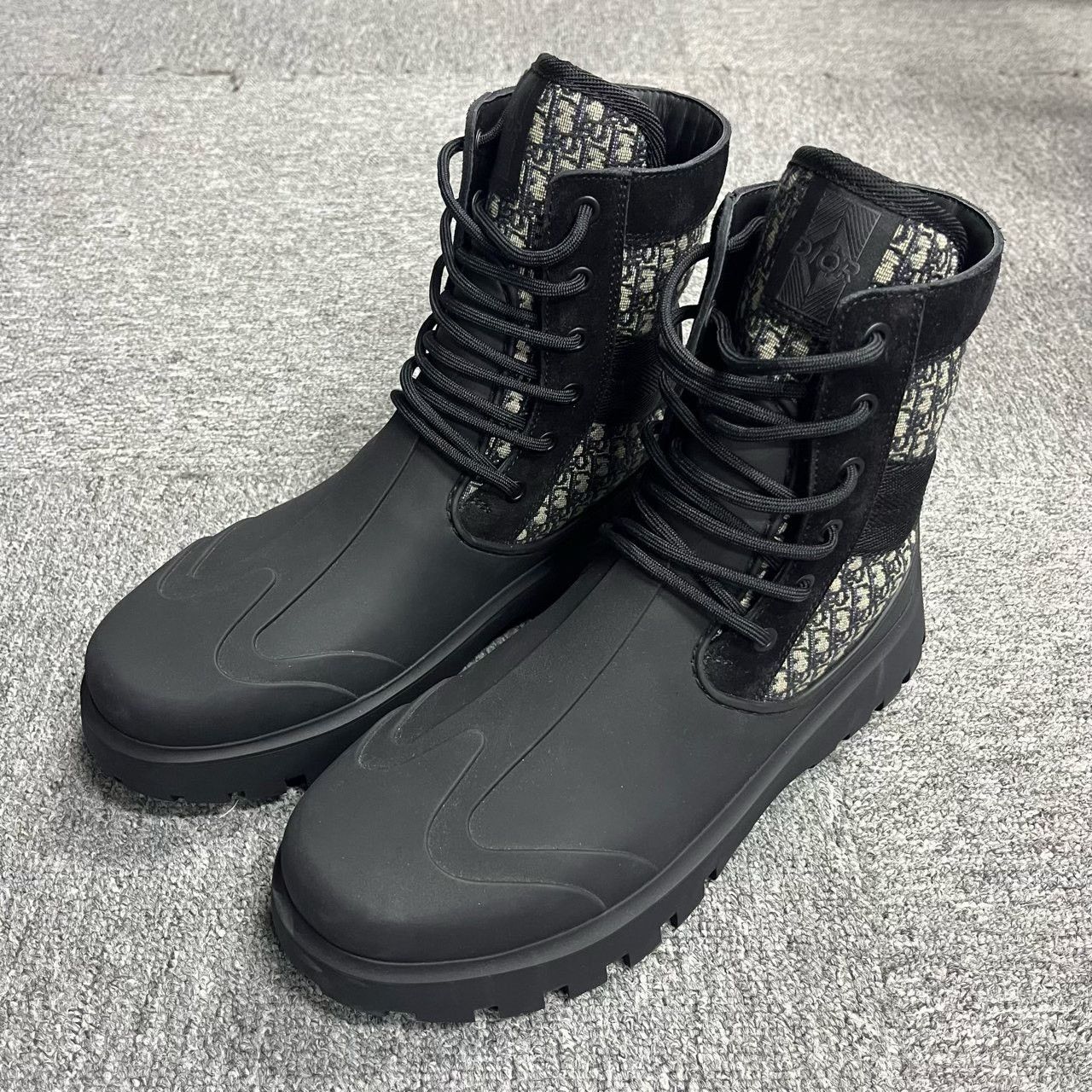 Dior Dior Black Lace-Up Short Martin Boots Size US 8 / EU 41 - 1 Thumbnail
