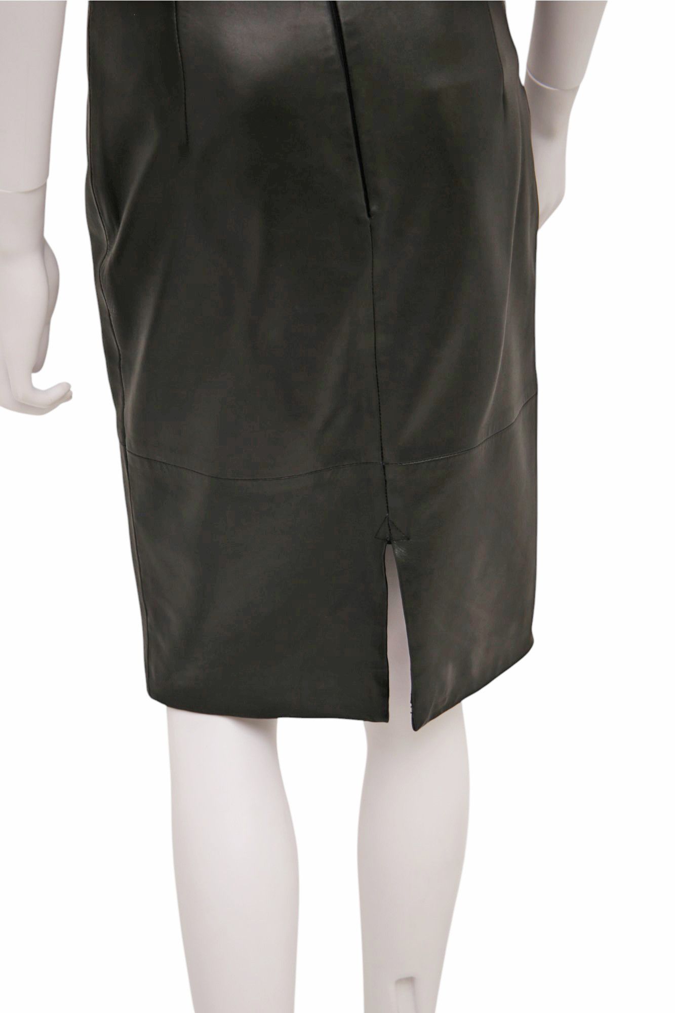Ruffo Research × Veronique Branquinho S/S 1999 Leather Midi Skirt Size 28" / US 6 / IT 42 - 7 Thumbnail