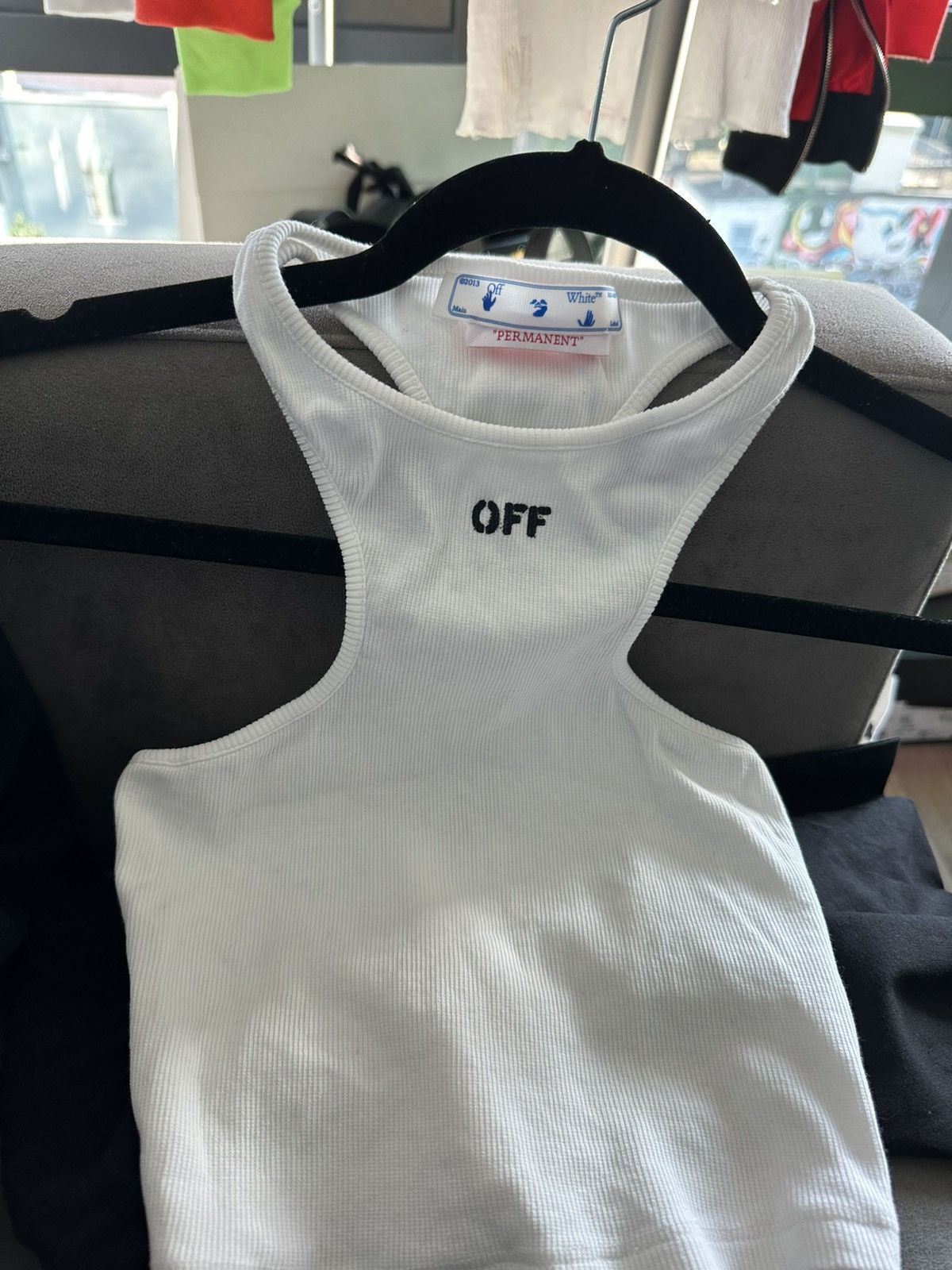 Off-White Off white Crop Tank Top Size S / US 4 / IT 40 - 4 Thumbnail
