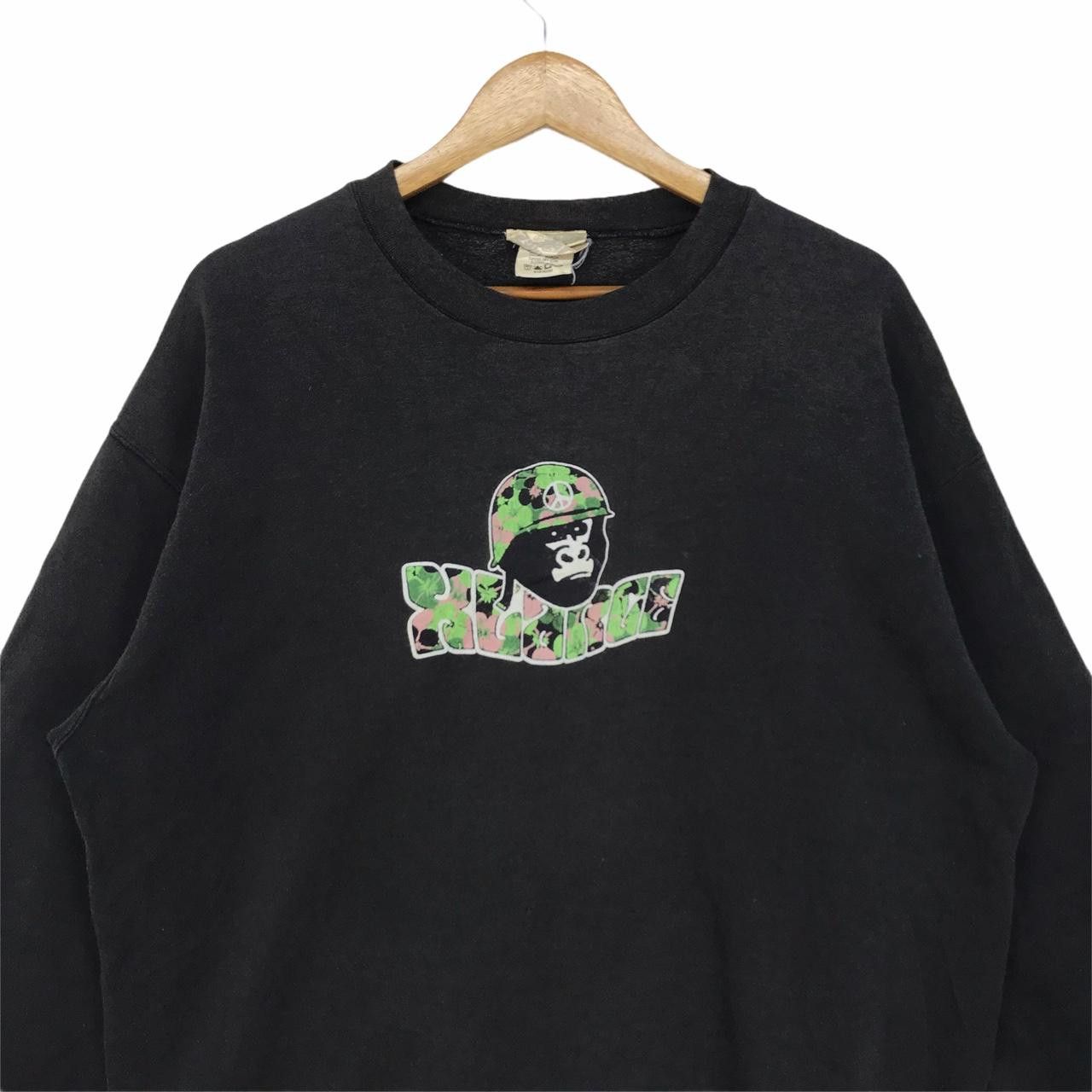 Xlarge Vtg XLARGE Crewneck Sweatshirt Camouflage Peace Symbol Size L / US 10 / IT 46 - 2 Thumbnail