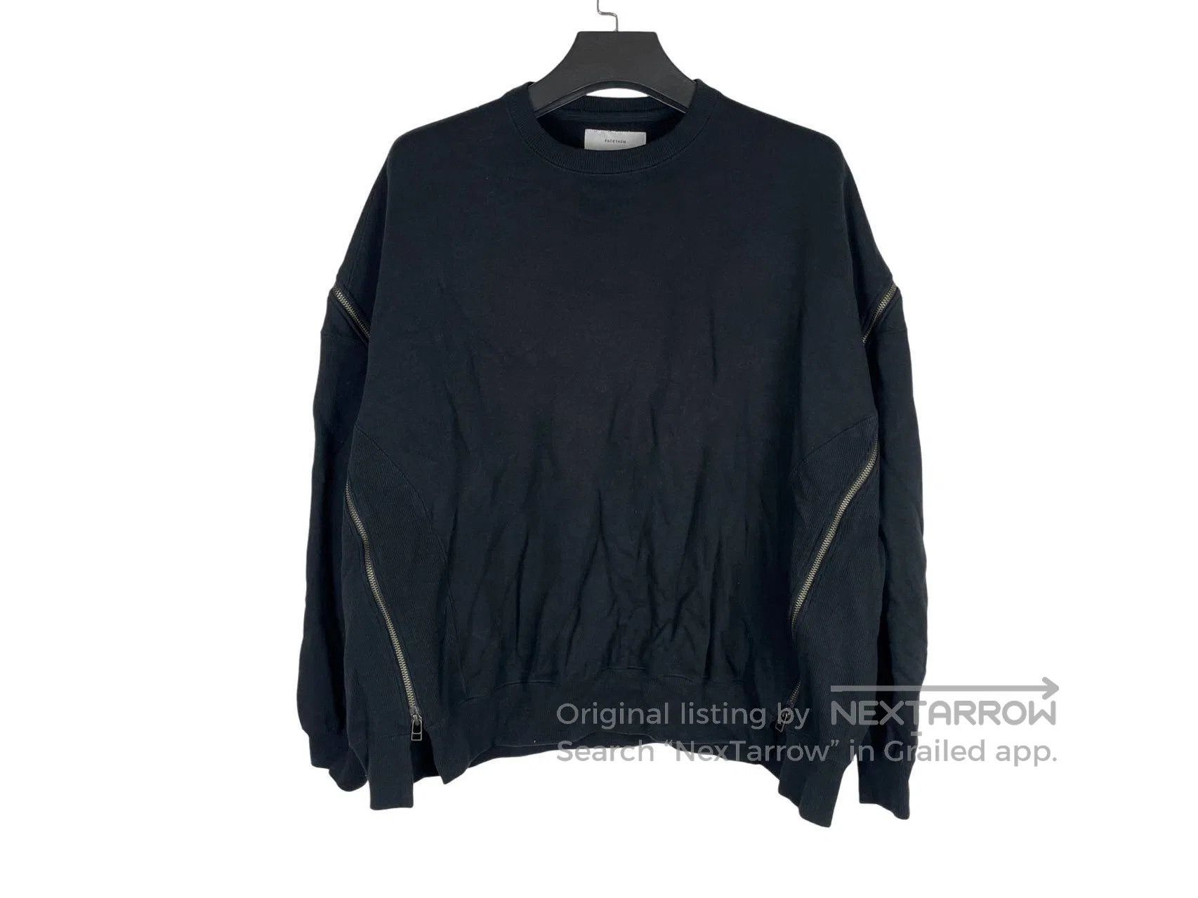 Facetasm Facetasm Zipper Deconstructed Crew Neck Sweatshirt Size US L / EU 52-54 / 3 - 1 Thumbnail
