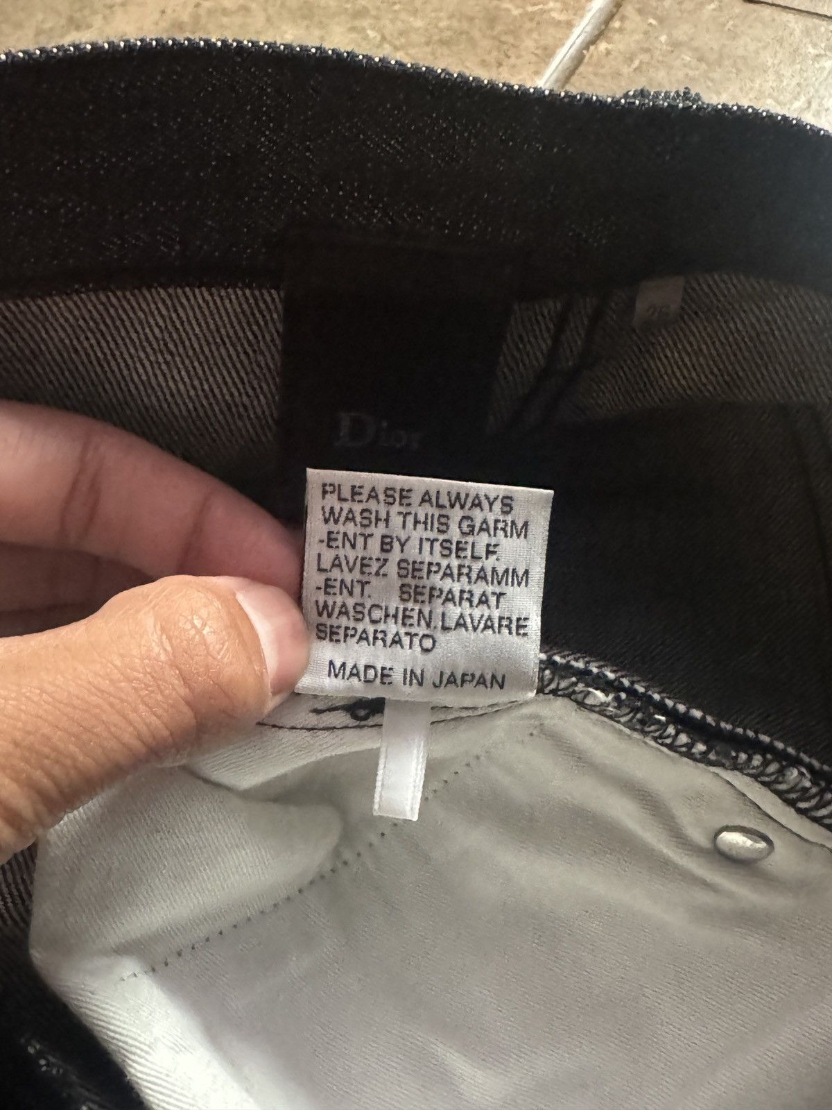 Dior Dior homme 05 raw black denim Size US 28 / EU 44 - 5 Thumbnail